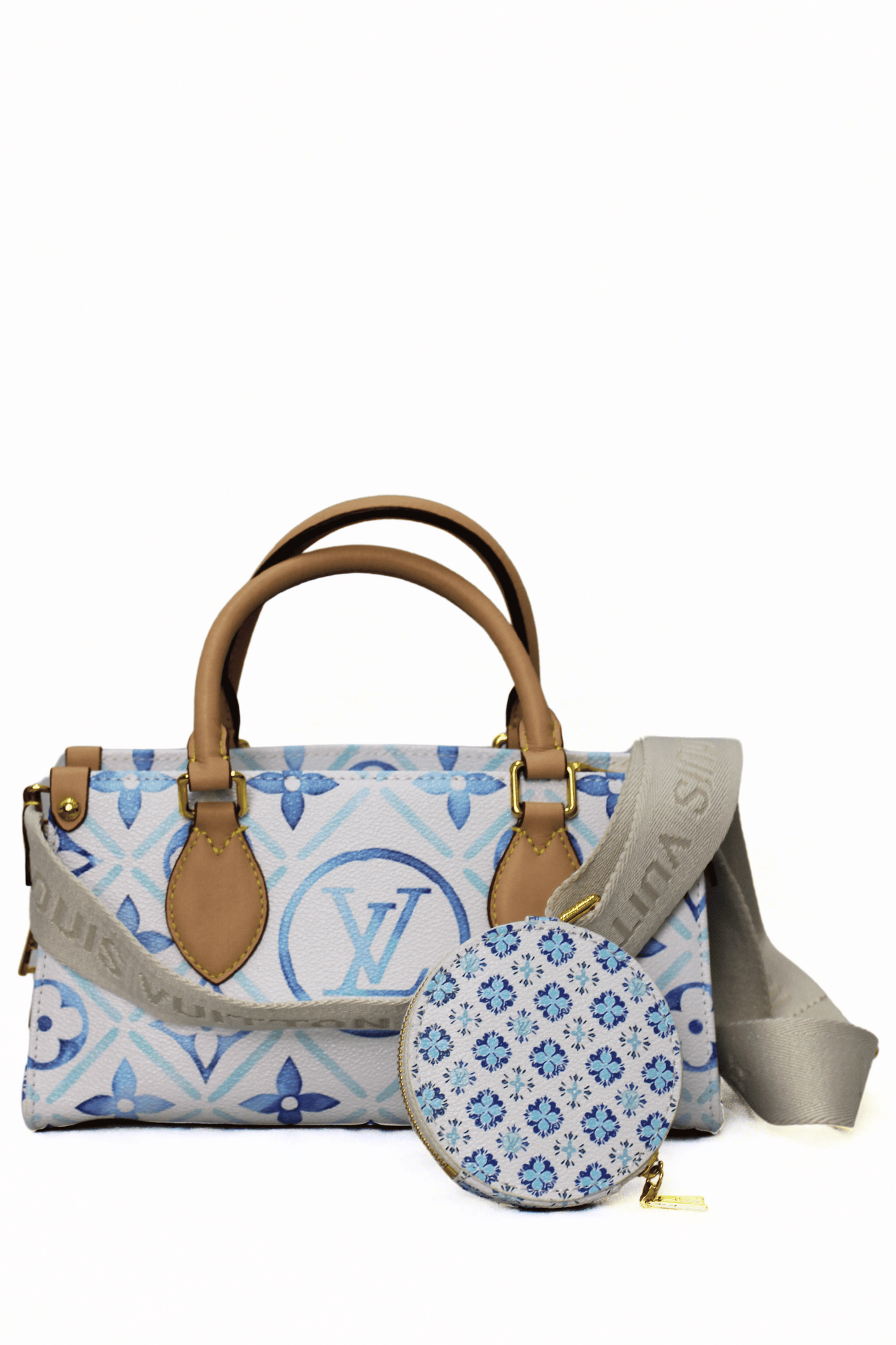 Louis Vuitton Borsa Onthego azzurra