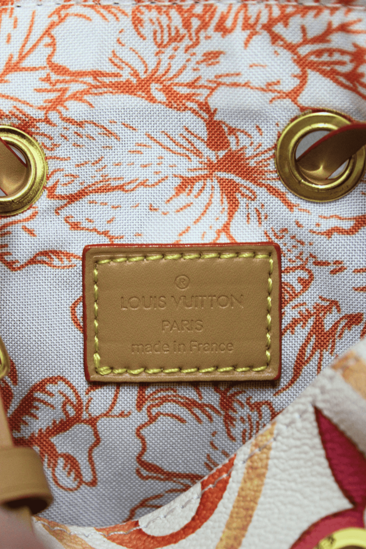 Louis Vuitton Borsa a mano Nano Noé arancio