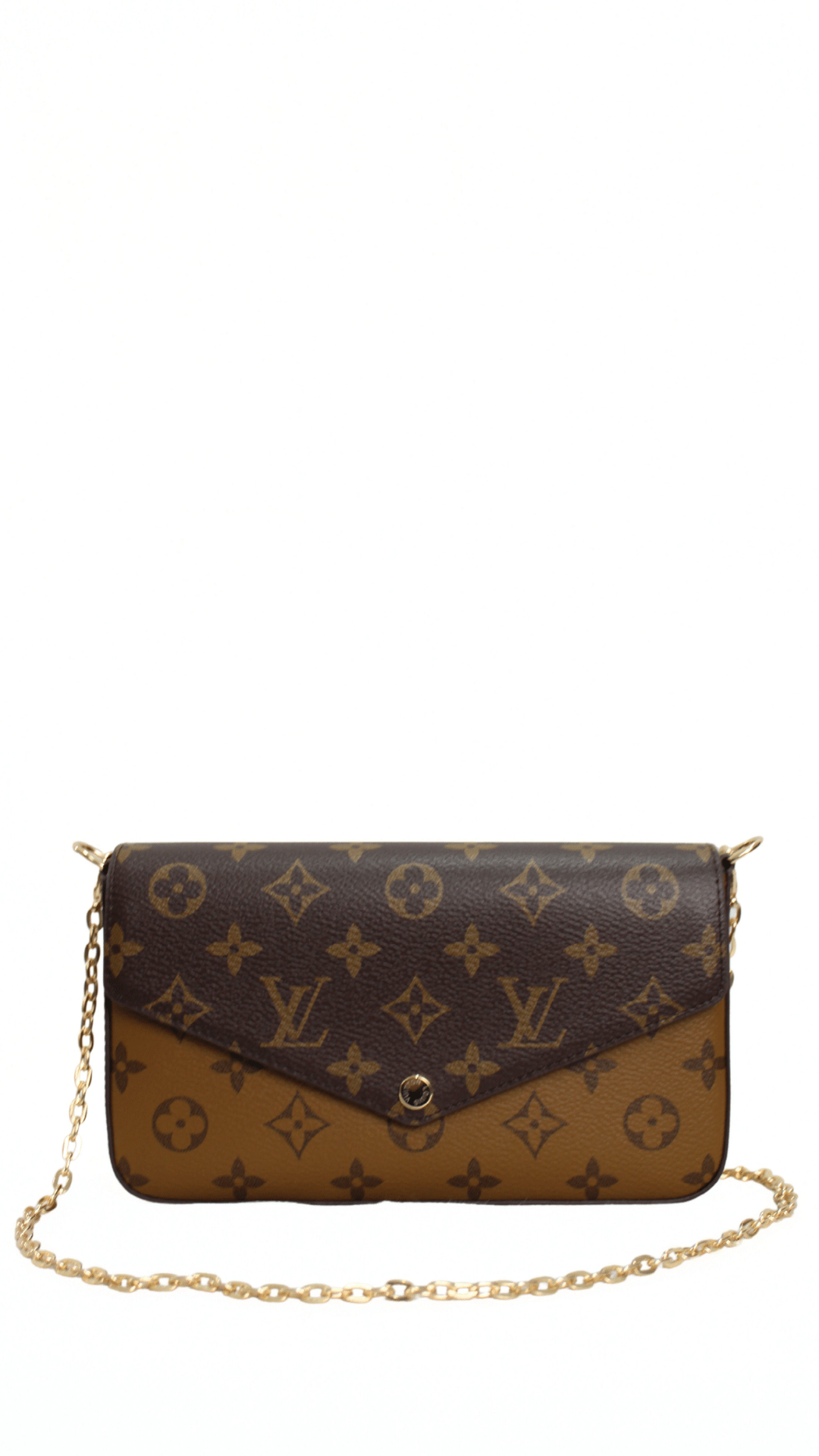 Louis Vuitton Borsa a spalla Monogram Pochette Felicie bicolor