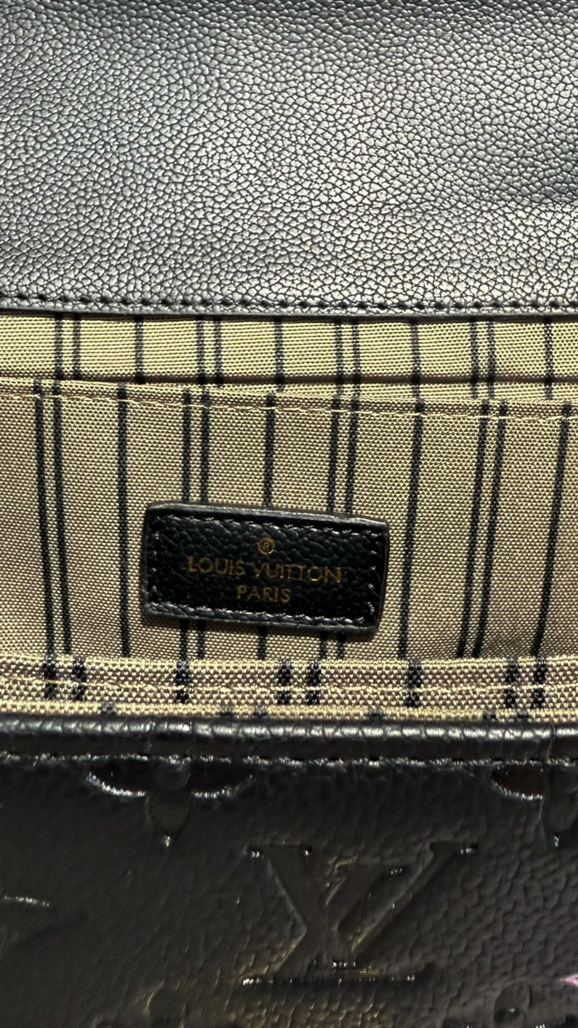 Louis Vuitton Pochette Métis Pelle Monogram Empreinte nera
