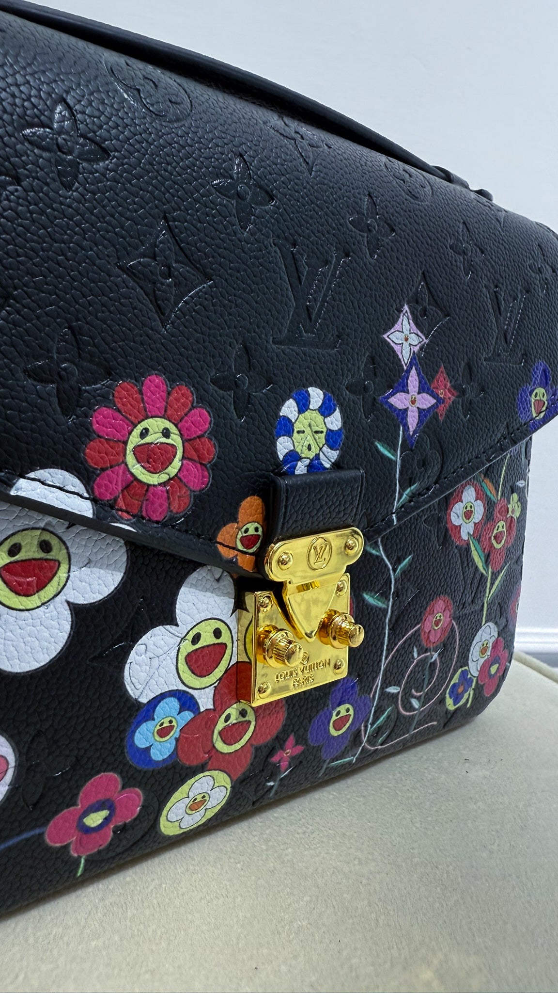 Louis Vuitton Pochette Métis Pelle Monogram Empreinte nera
