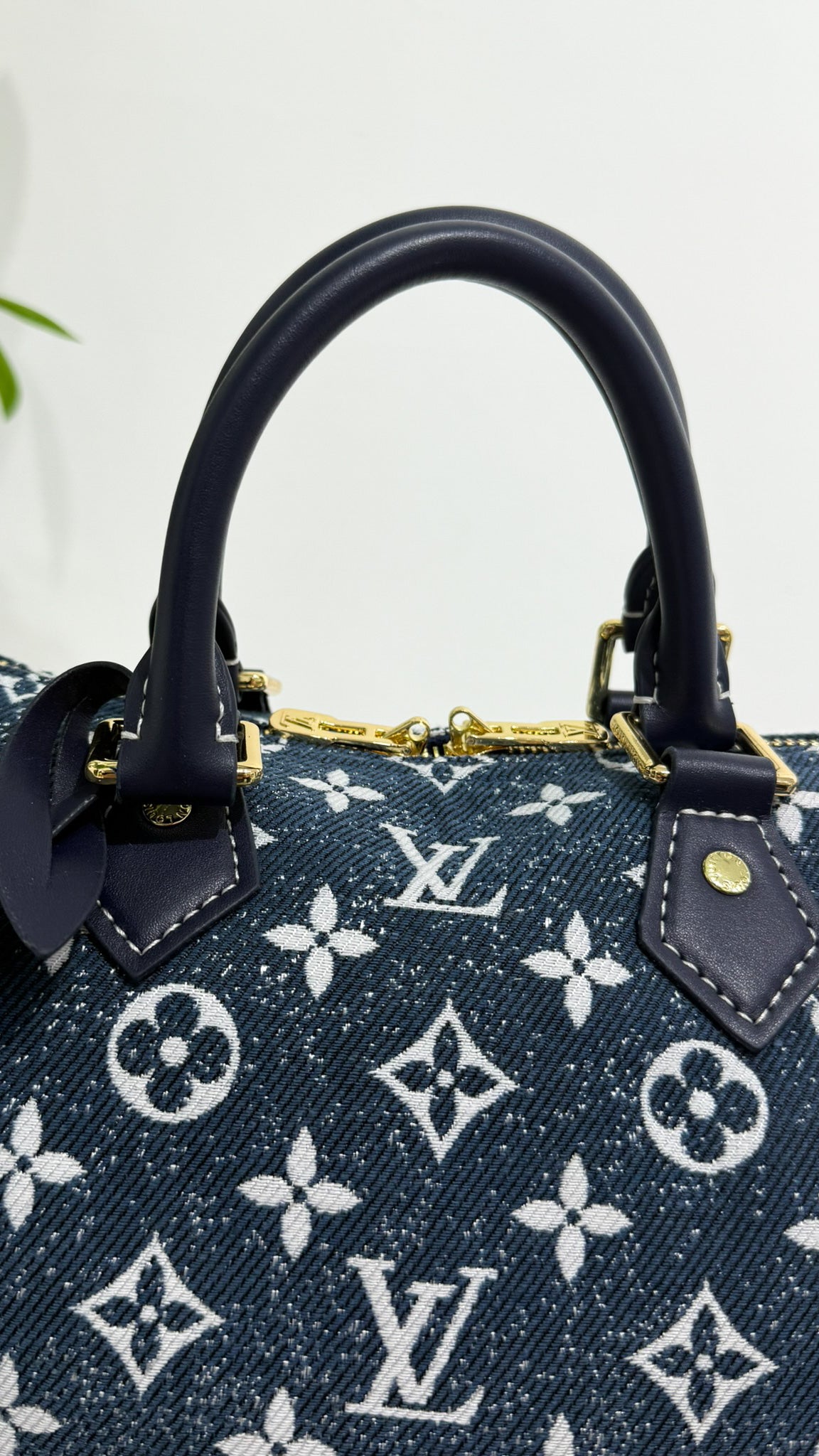 Louis Vuitton Speedy Bandouliere in denim