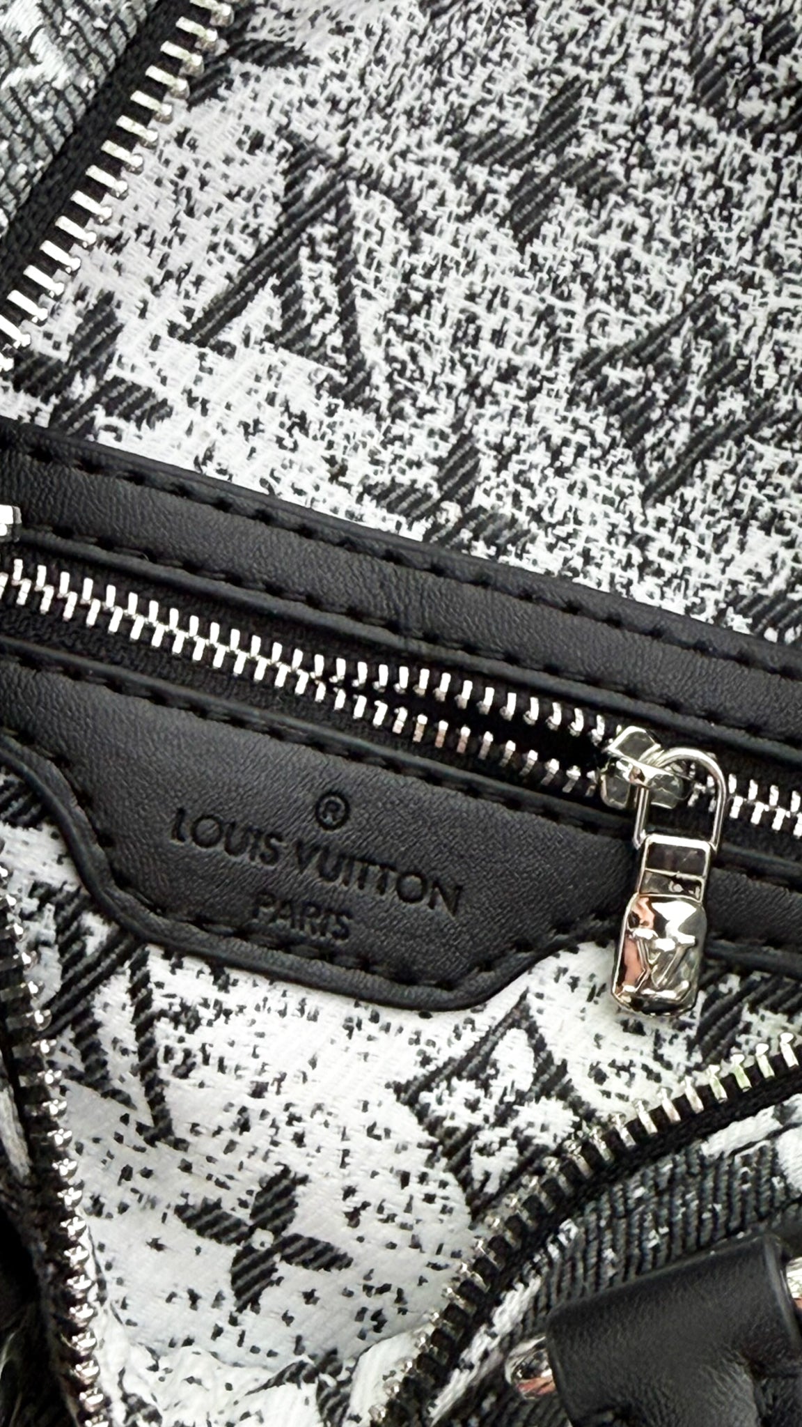 Louis Vuitton Speedy Bandouliere in denim grigio