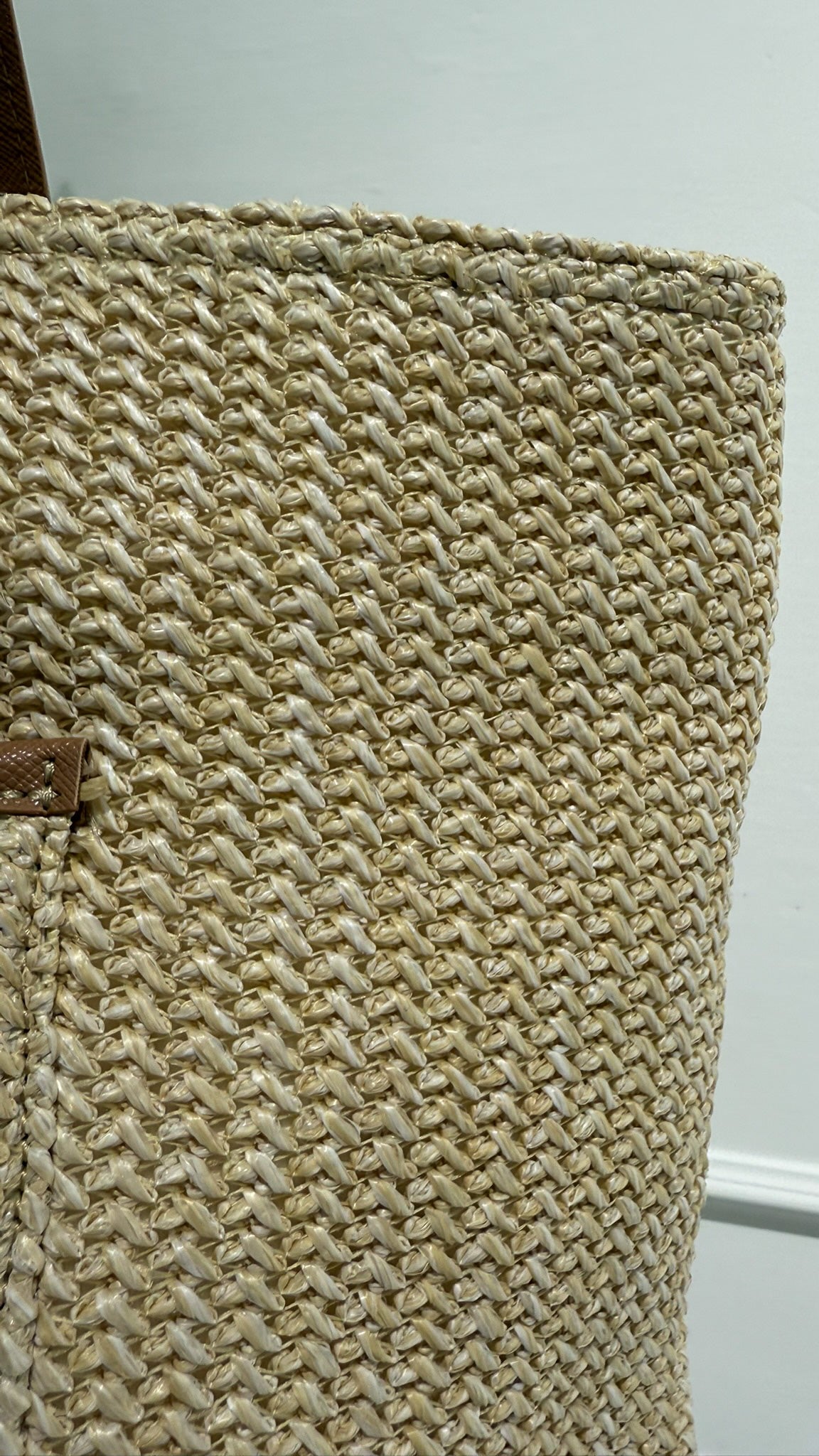 PRADA Natural Crochet tote bag
