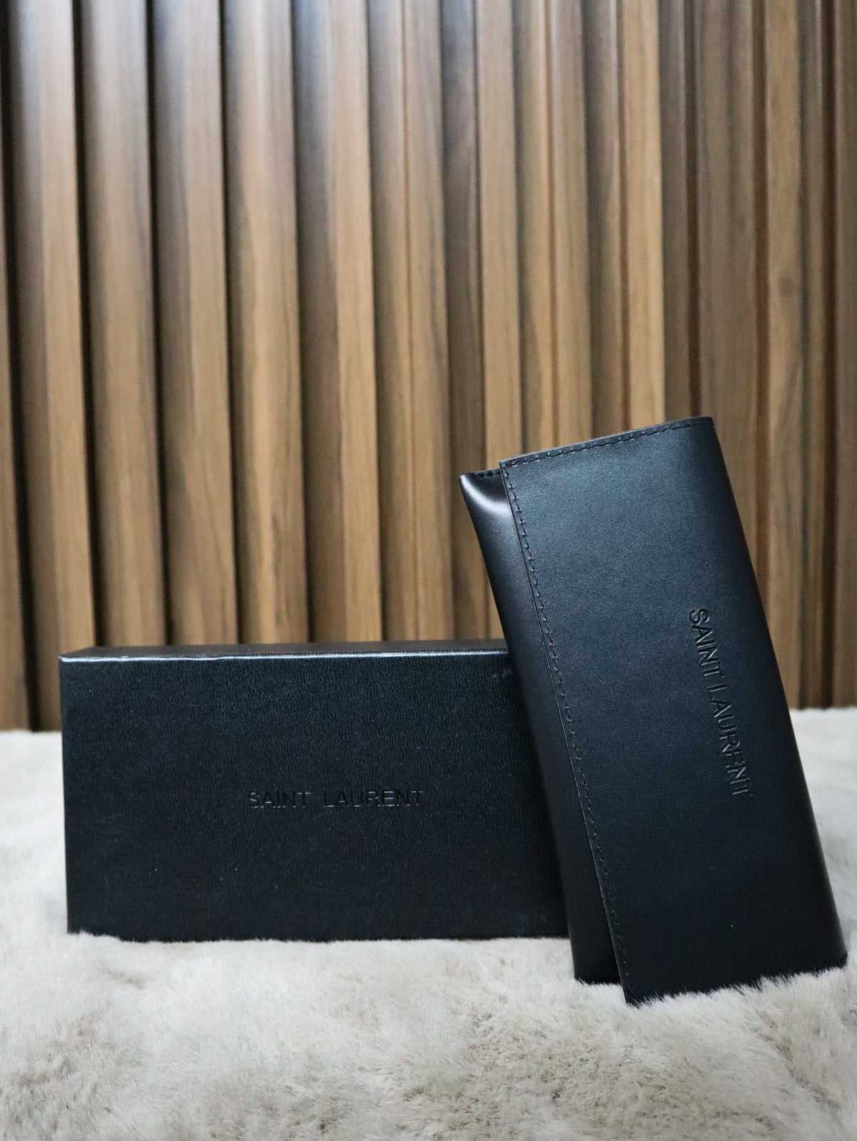 SAINT LAURENT Occhiali sole rettangolari gialli