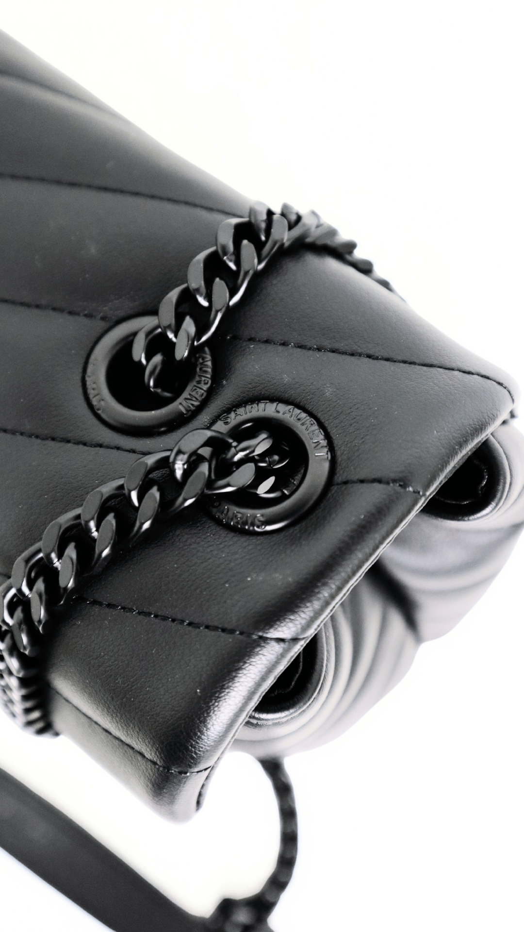 YSL Borsa a spalla Loulou Small nera