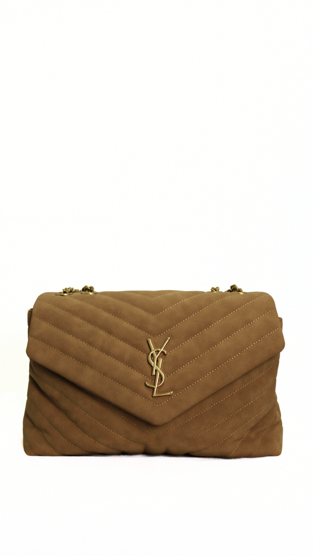 YSL LouLou scamosciata marrone