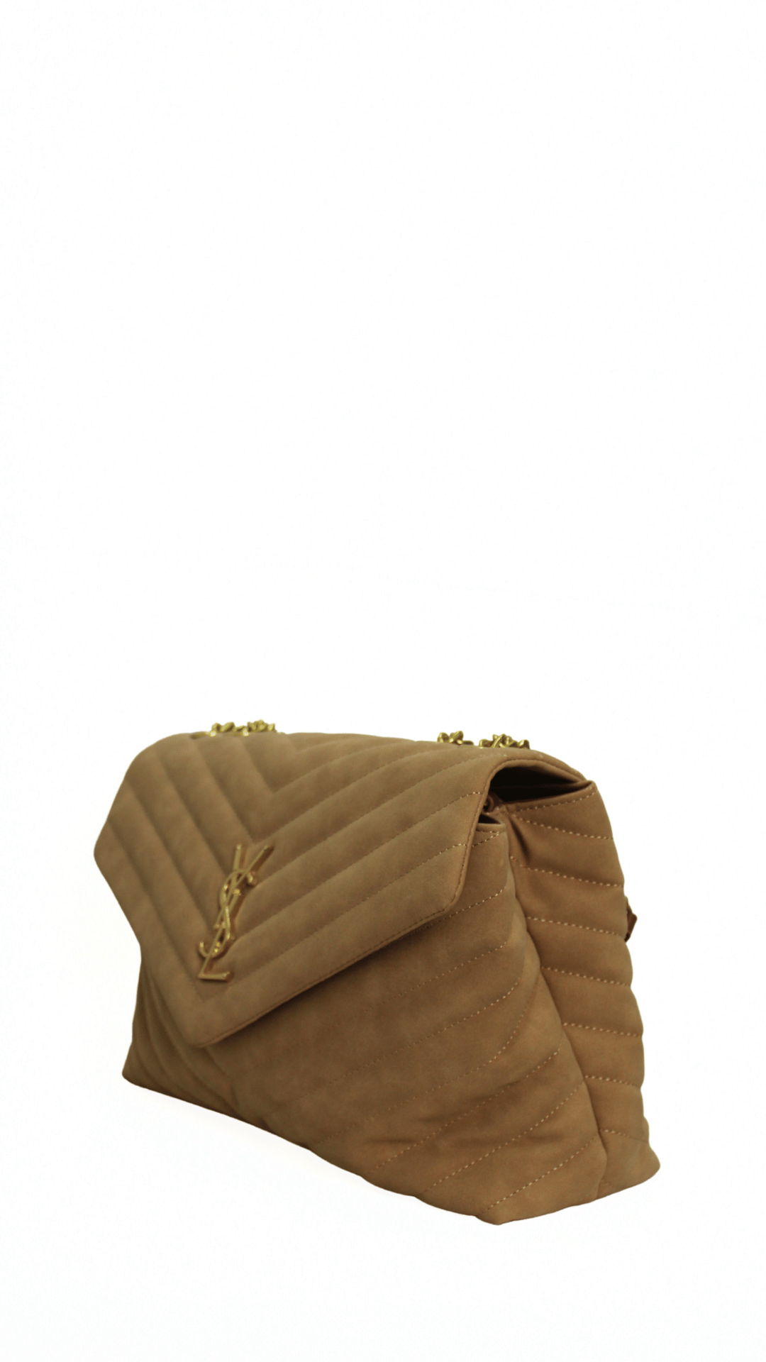 YSL LouLou scamosciata marrone