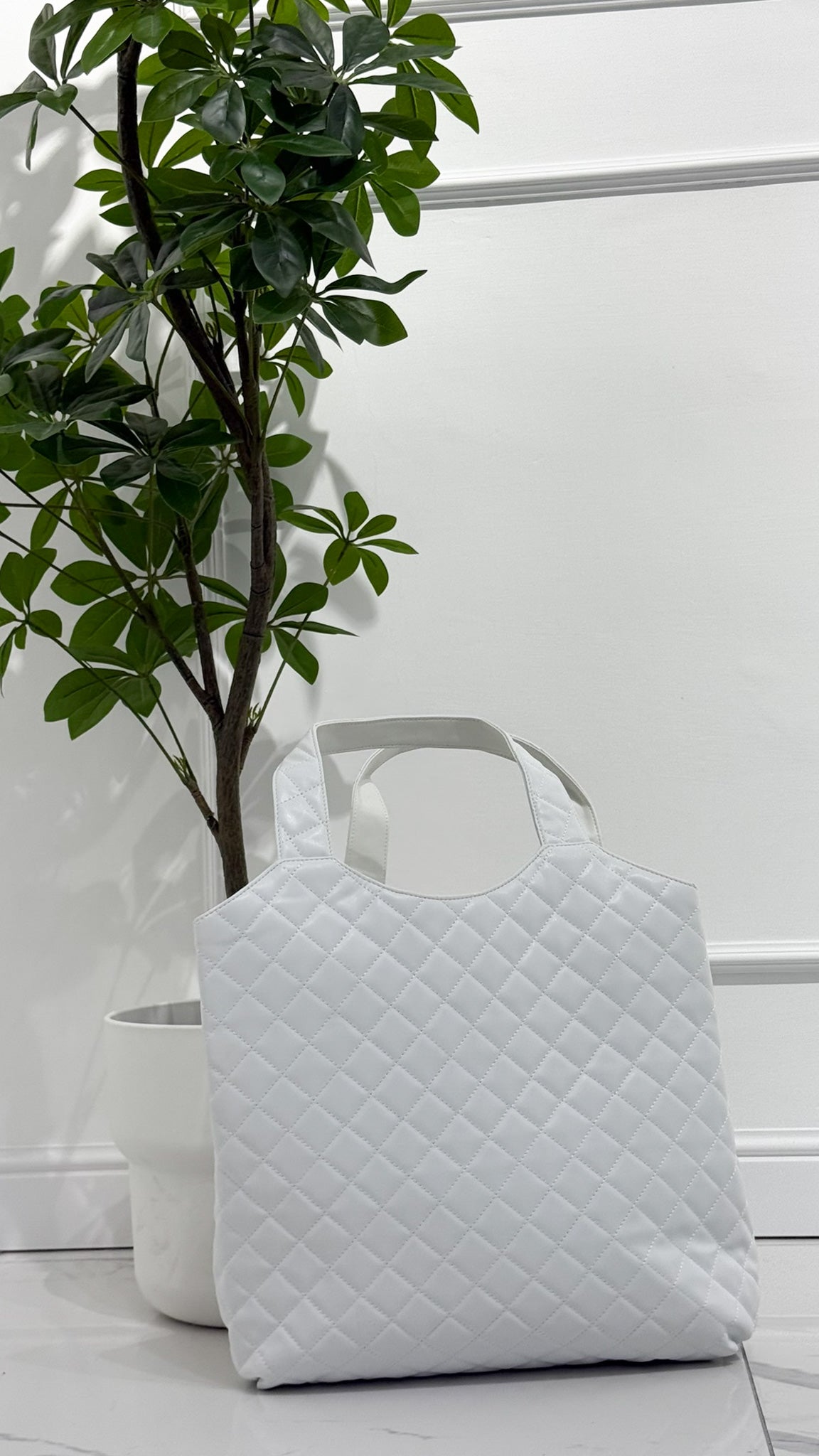 YSL bag icare plain bianca