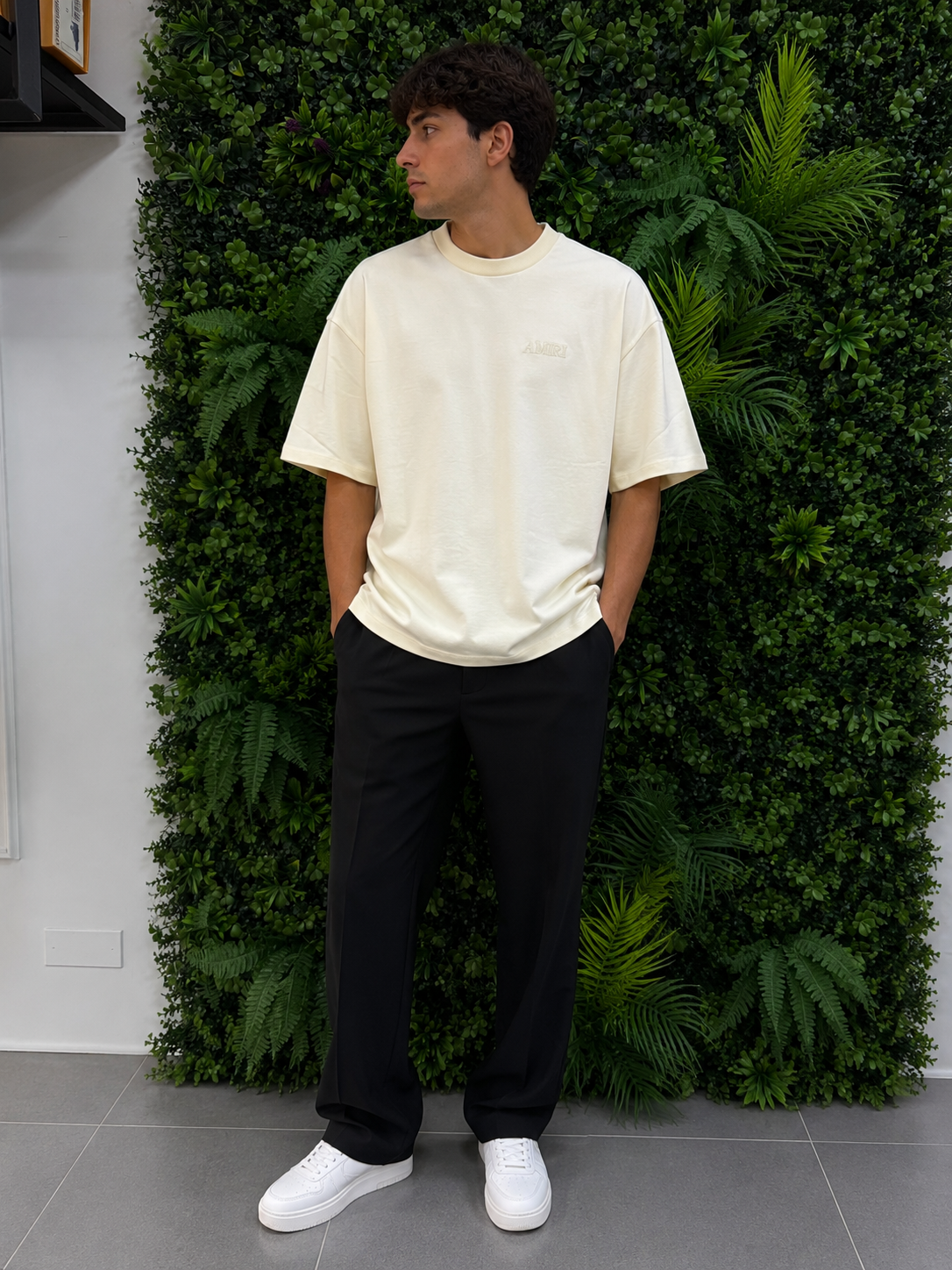 AMIRI Signature Back Logo Cream