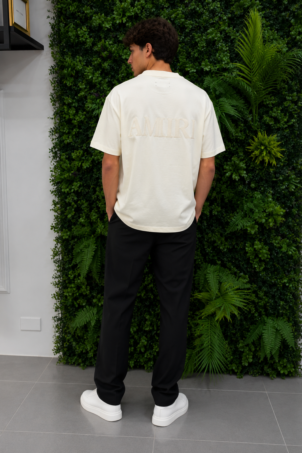 AMIRI Signature Back Logo Cream