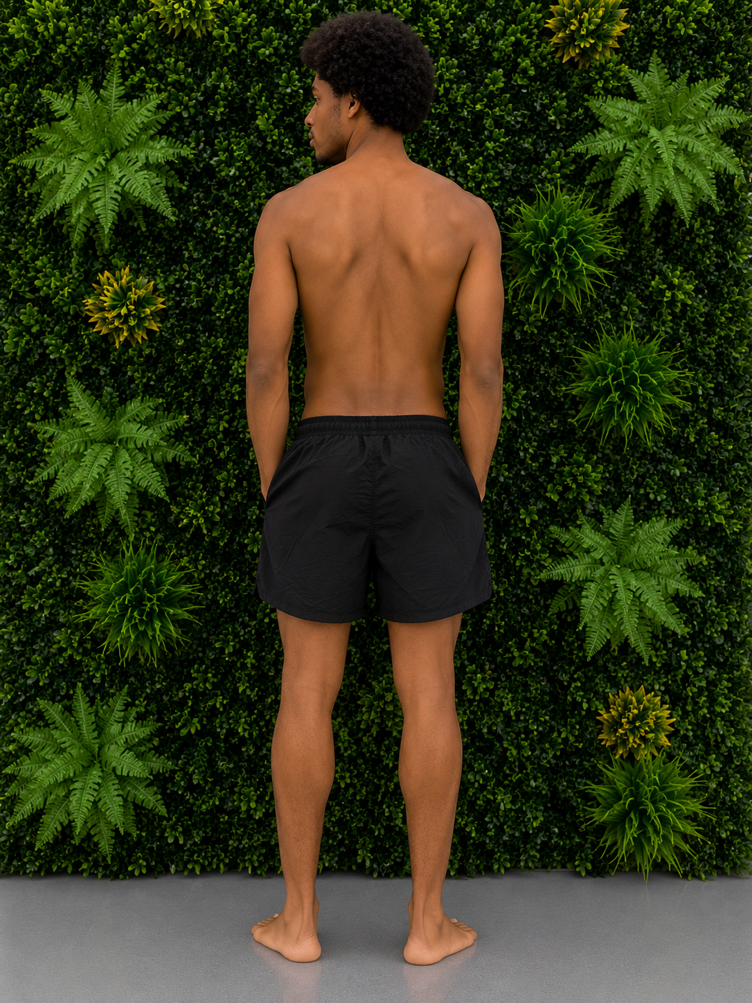 AMIRI Swim Shorts Logo Black