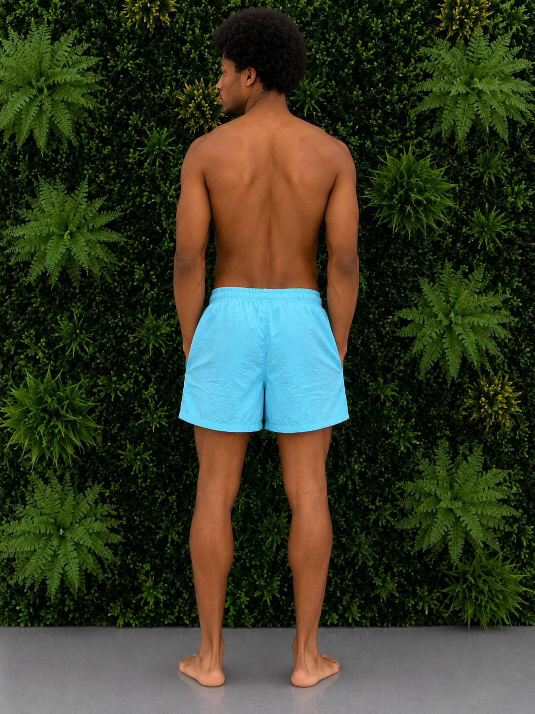 AMIRI Swim Shorts Logo LightBlue