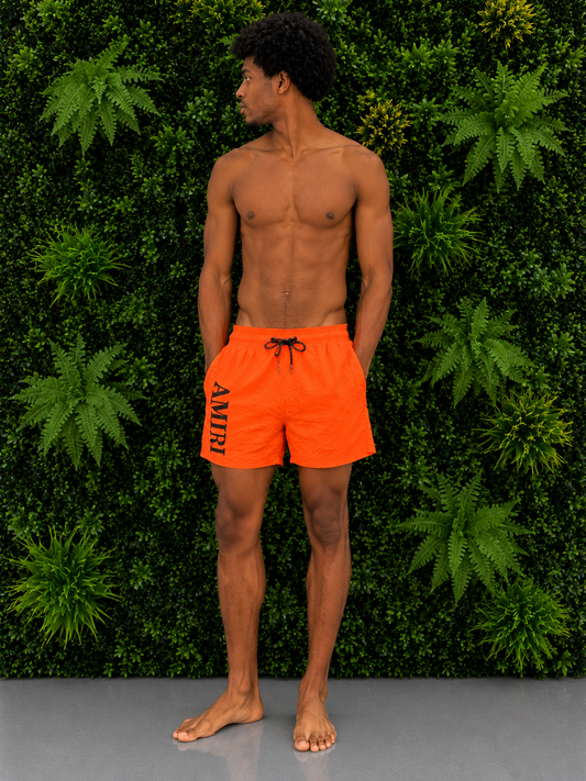 AMIRI Swim Shorts Logo Orange