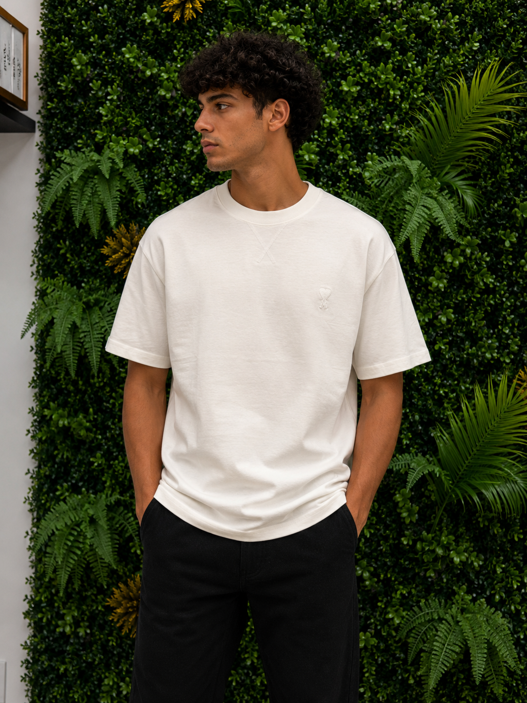 AMI PARIS Tonal Logo T-Shirt