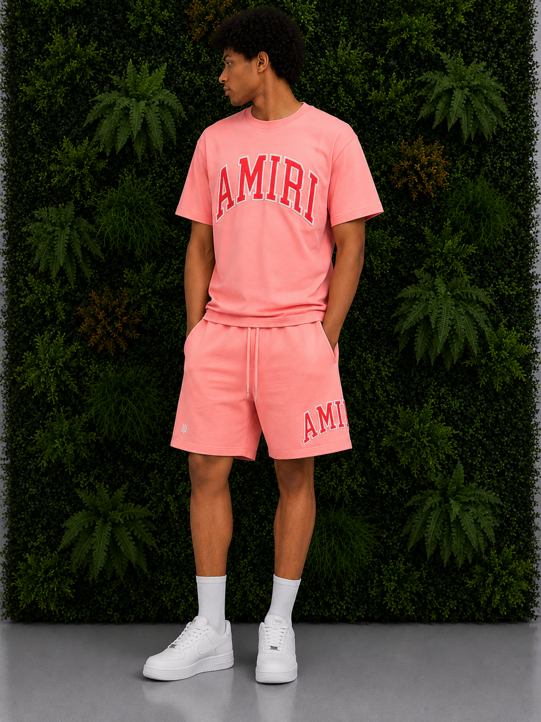 AMIRI Co-ord Logo Pink