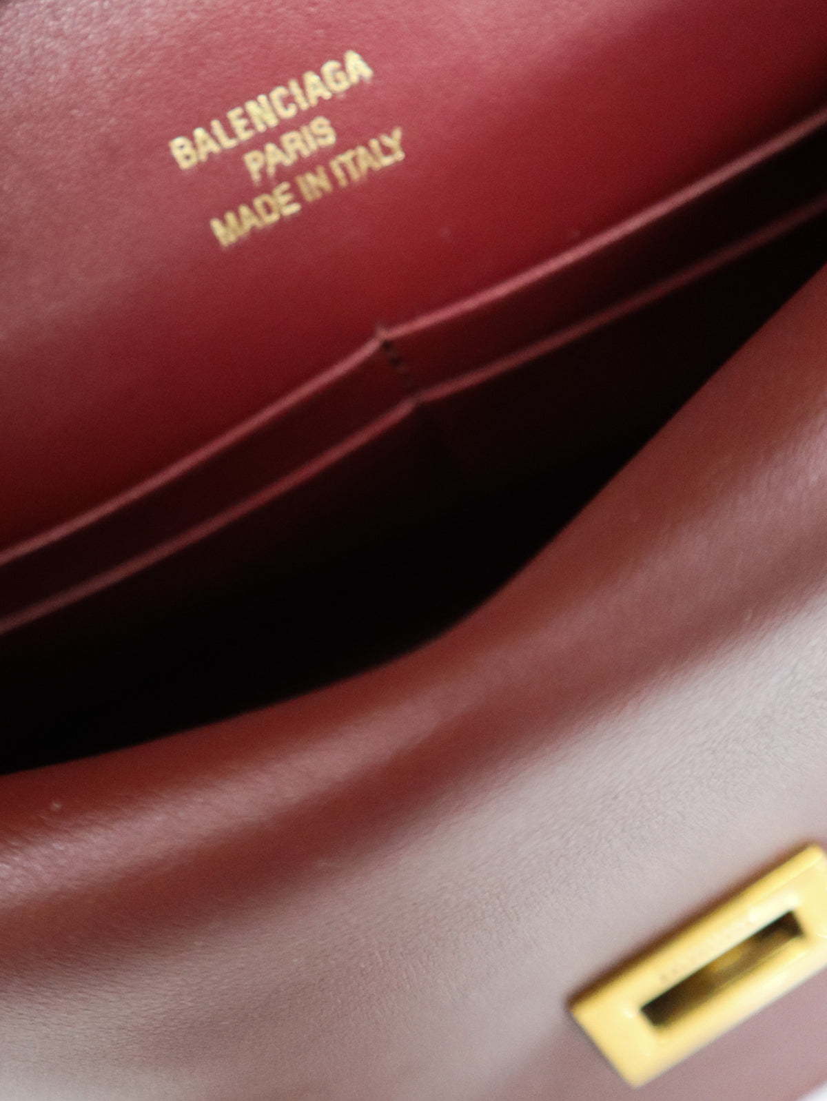BALENCIAGA Borsa Bel Air Shoulder burgundy