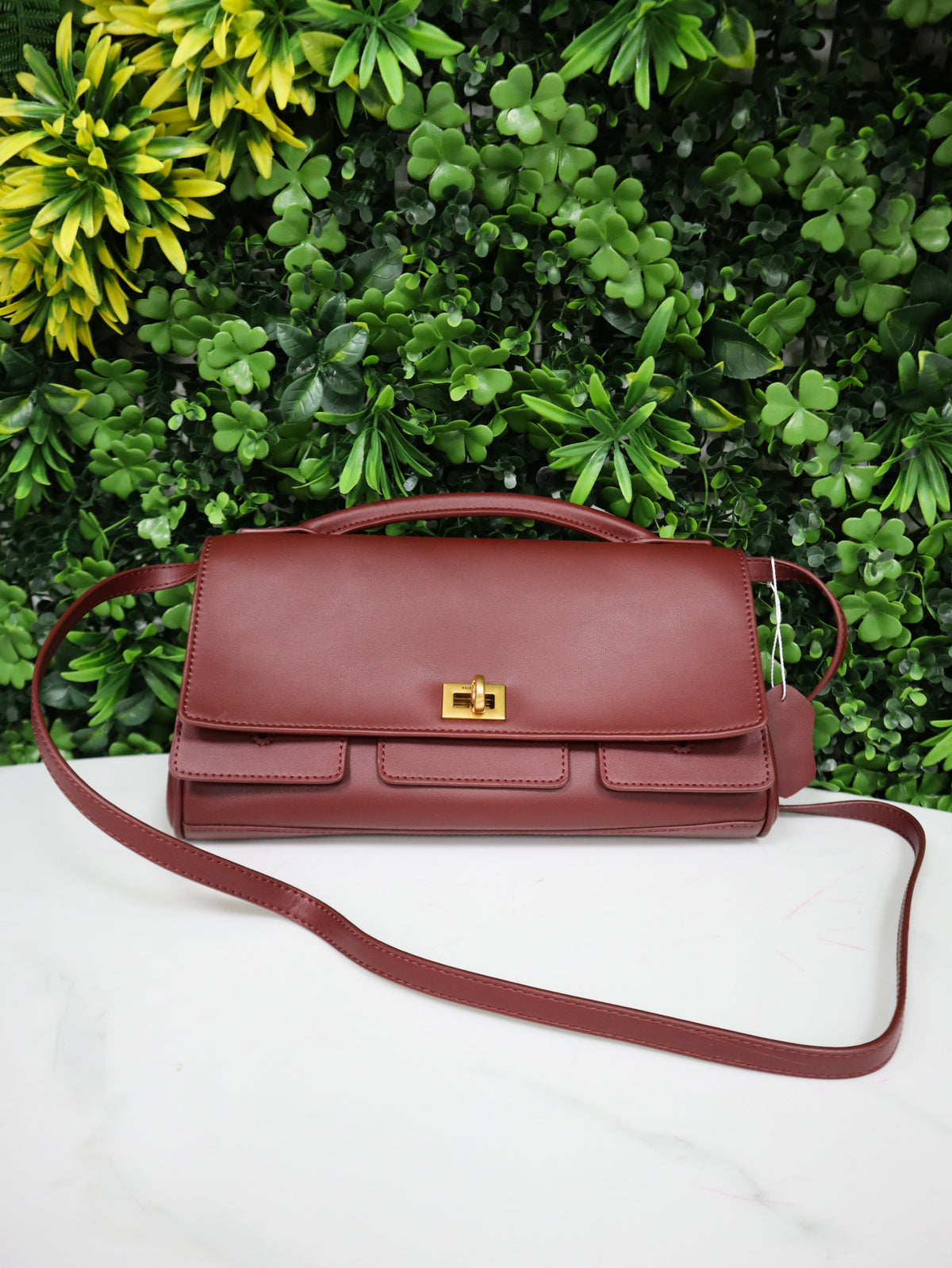 BALENCIAGA Borsa Bel Air Shoulder burgundy