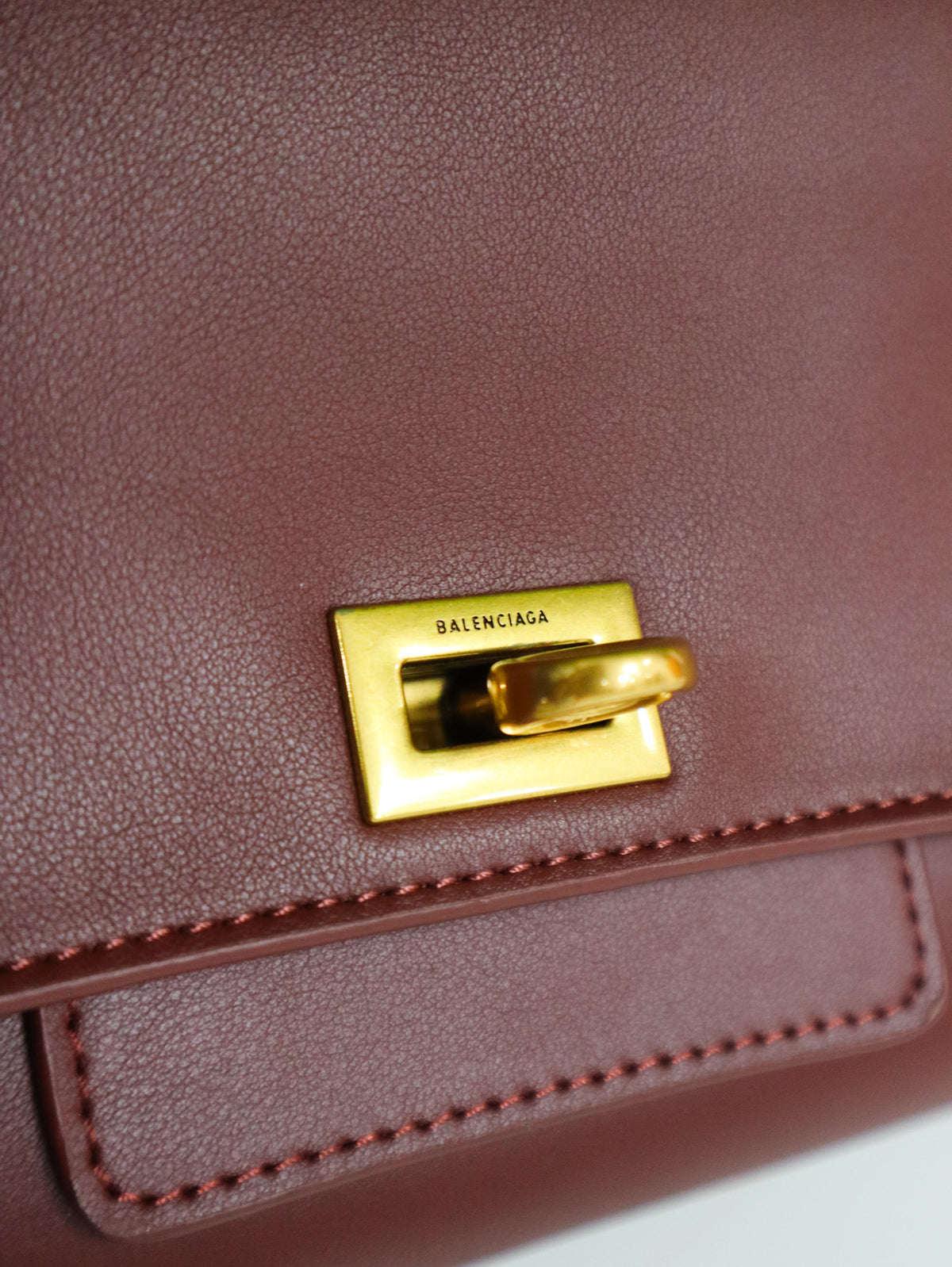 BALENCIAGA Borsa Bel Air Shoulder burgundy