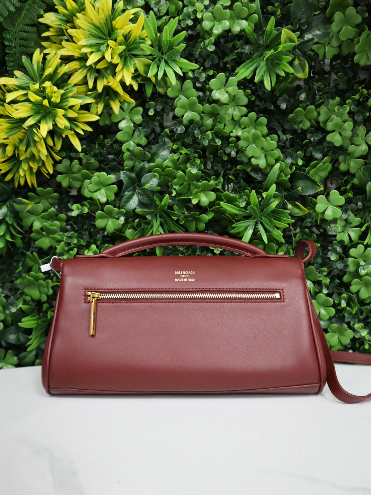 BALENCIAGA Borsa Bel Air Shoulder burgundy