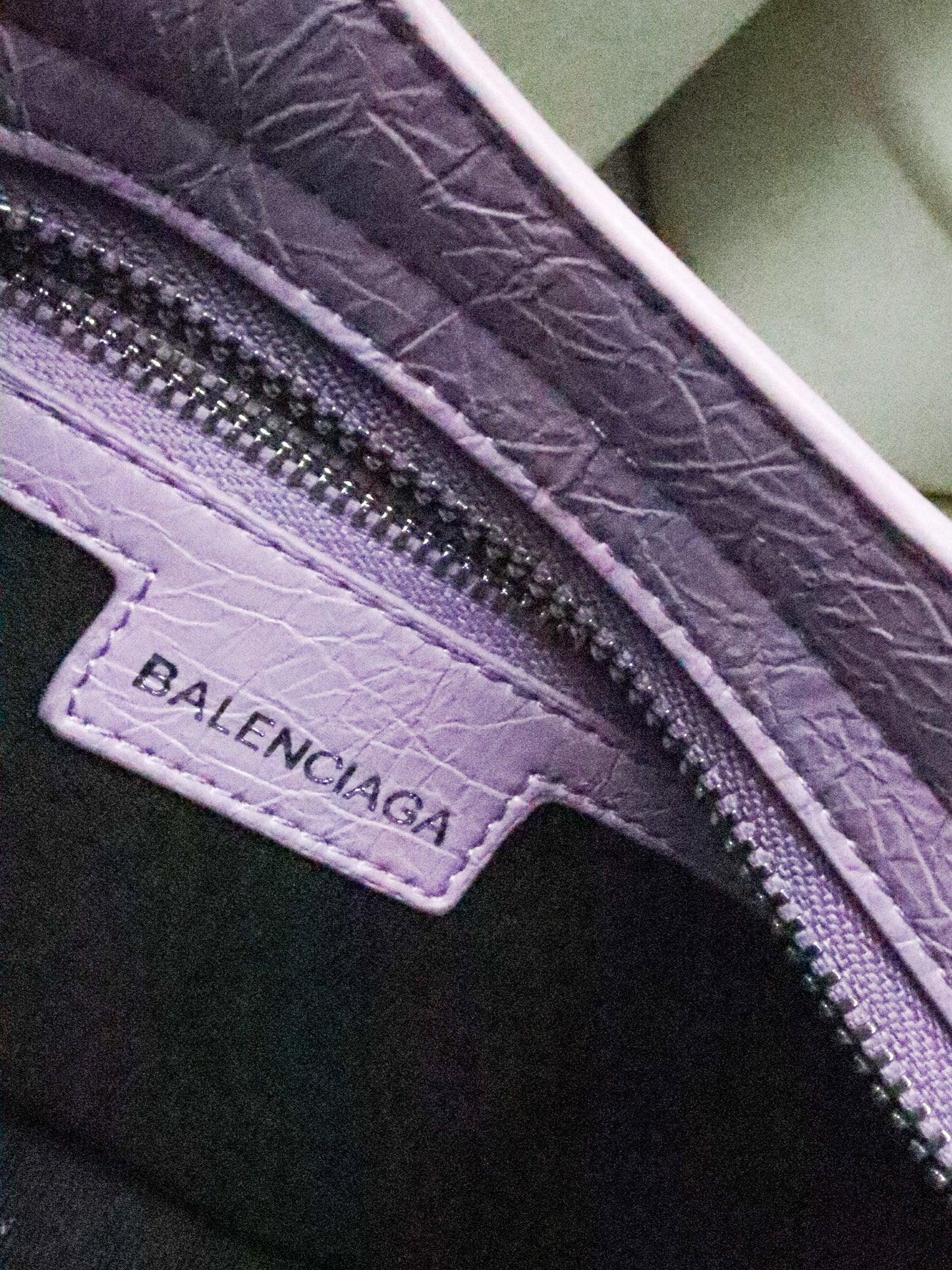 BALENCIAGA Borsa City glicine