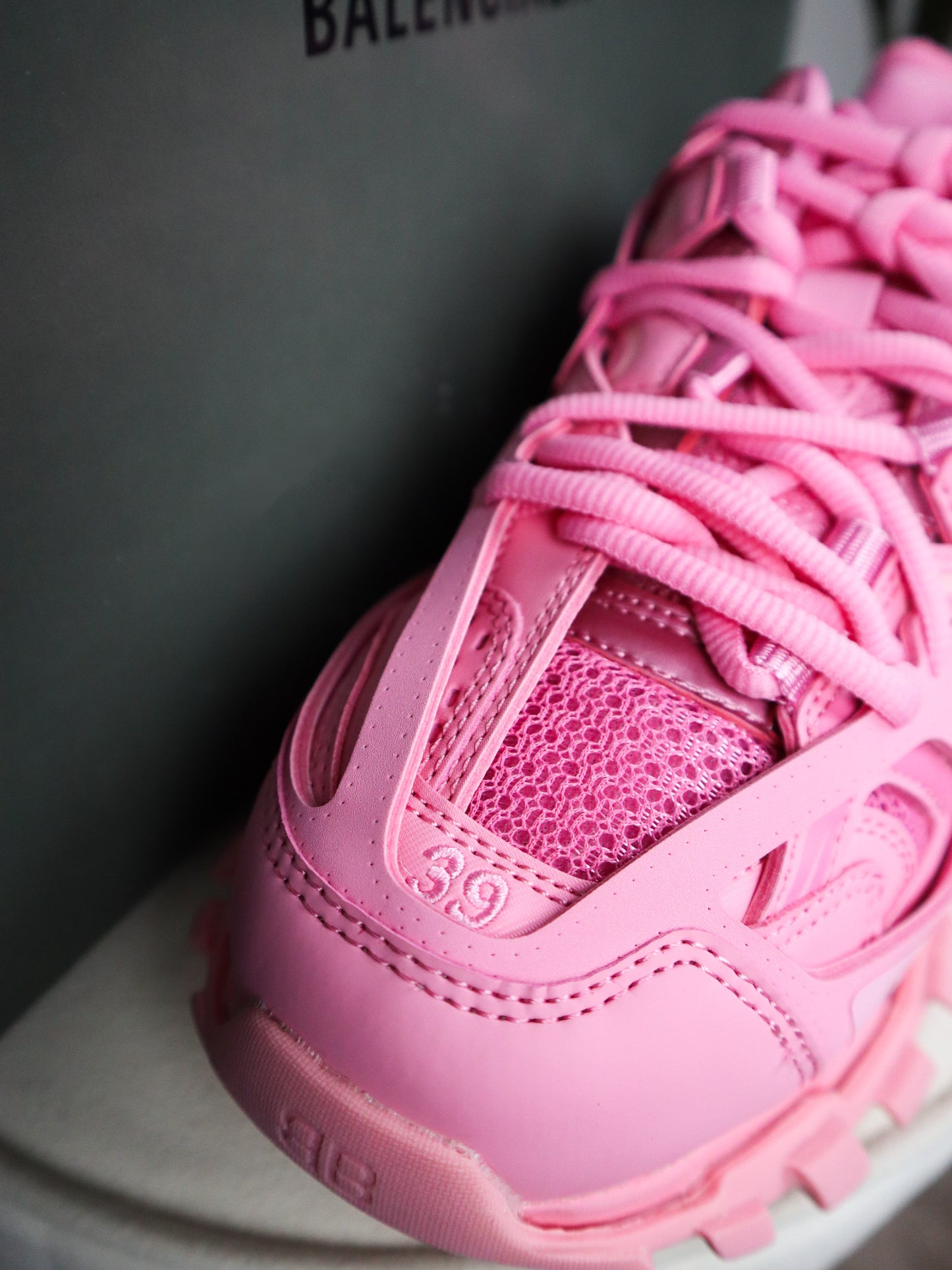 BALENCIAGA Sneakers track in poliuretano rosa