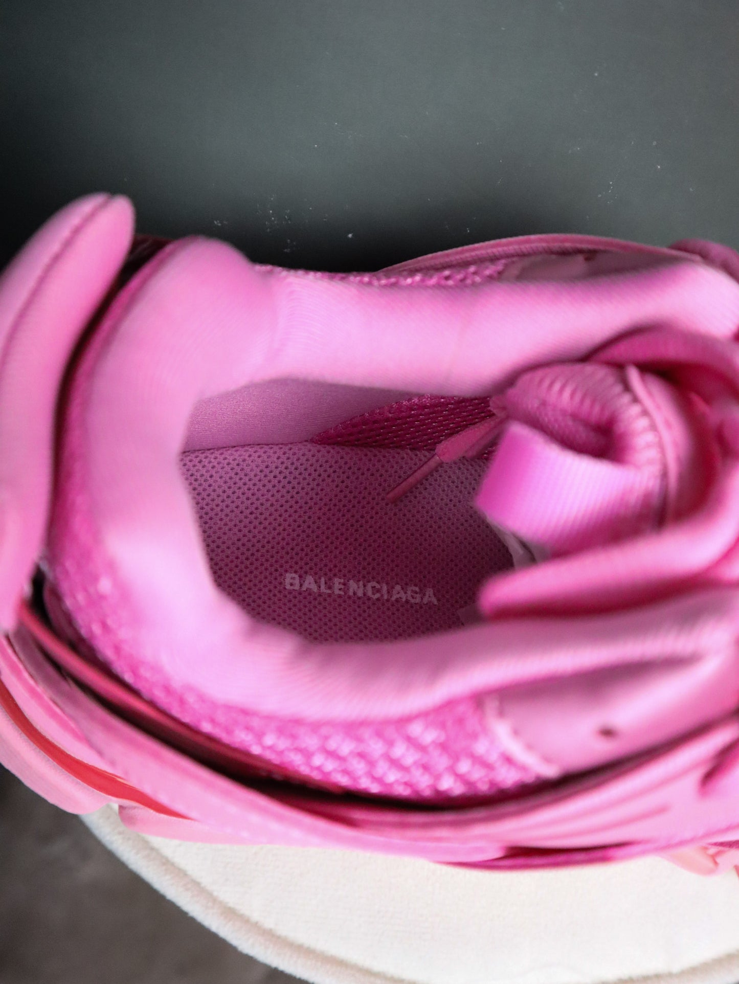 BALENCIAGA Sneakers track in poliuretano rosa
