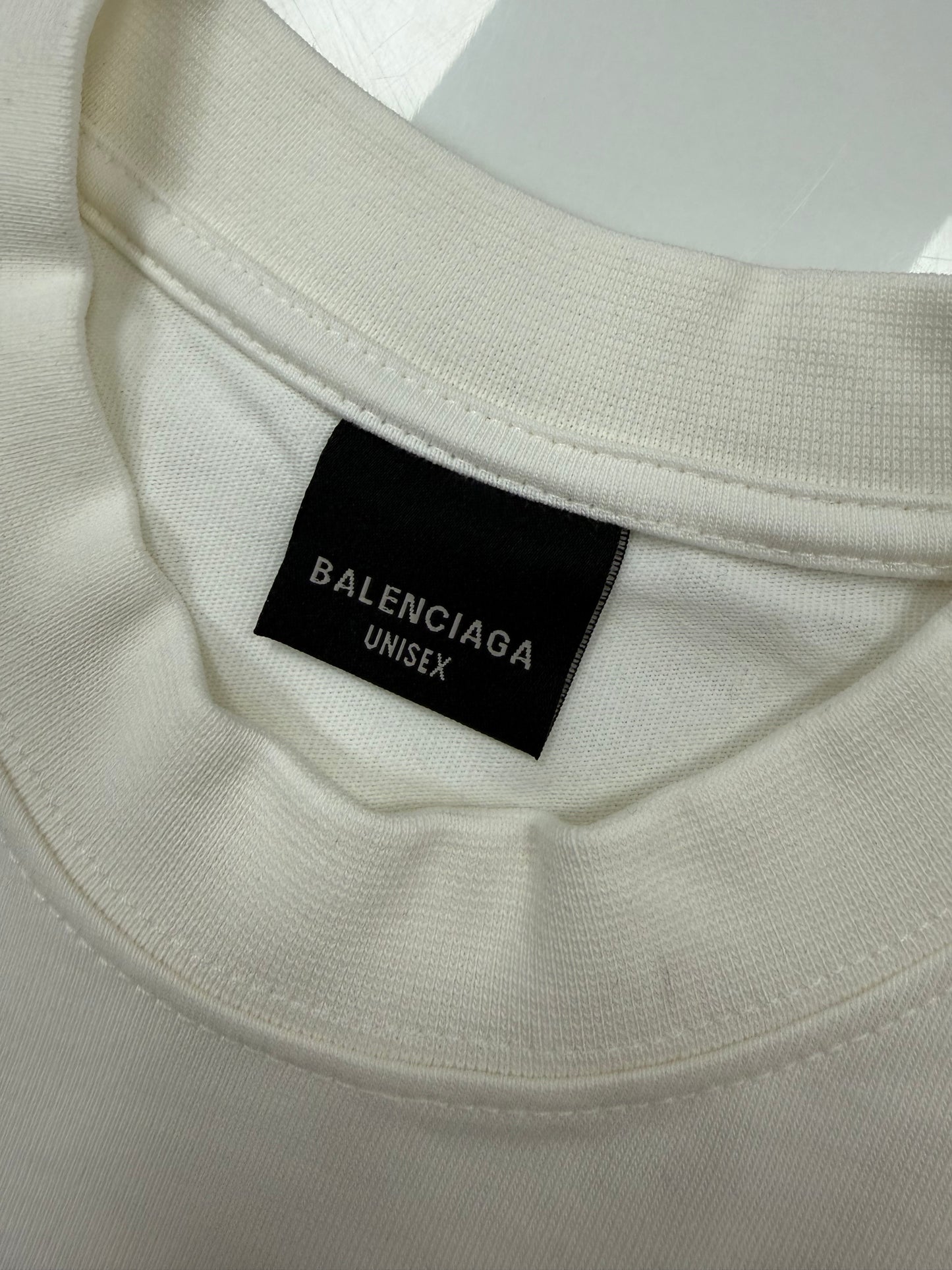 BALENCIAGA T-shirt Logo Medium Fit beige
