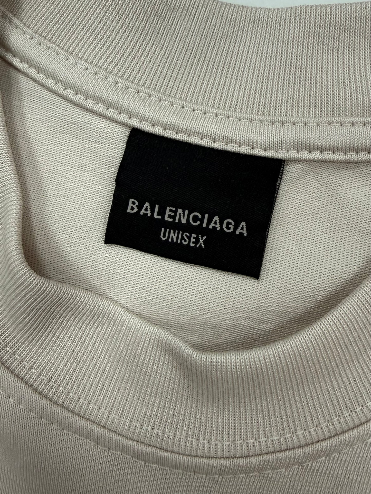 BALENCIAGA T-shirt Logo Medium Fit bianca