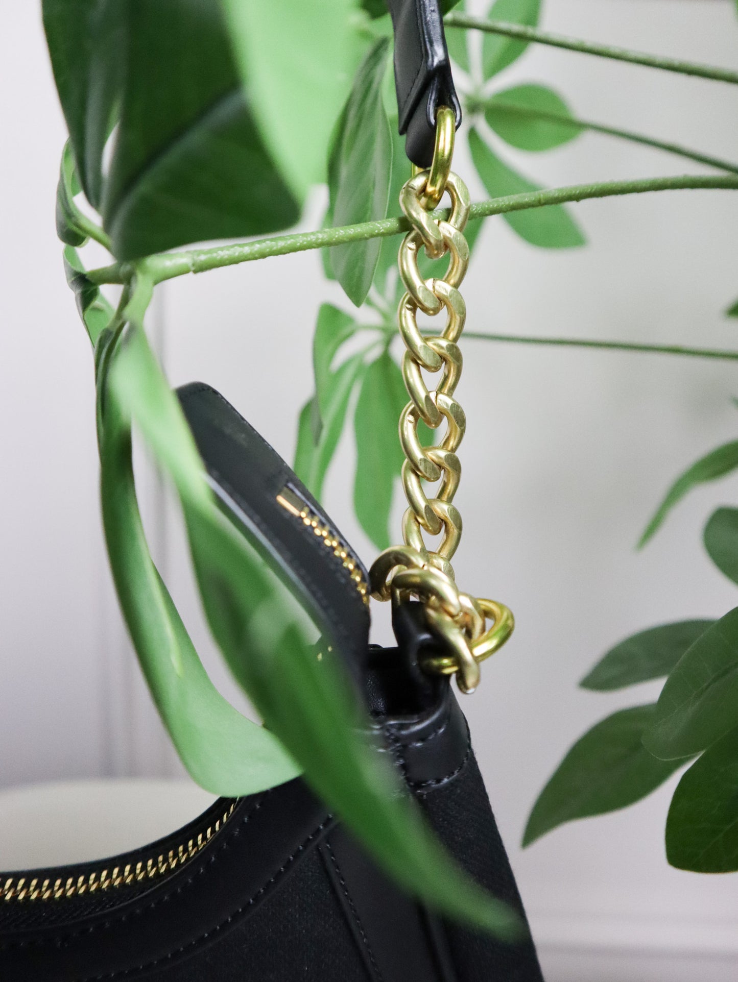 BALMAIN Borsa a spalla nera