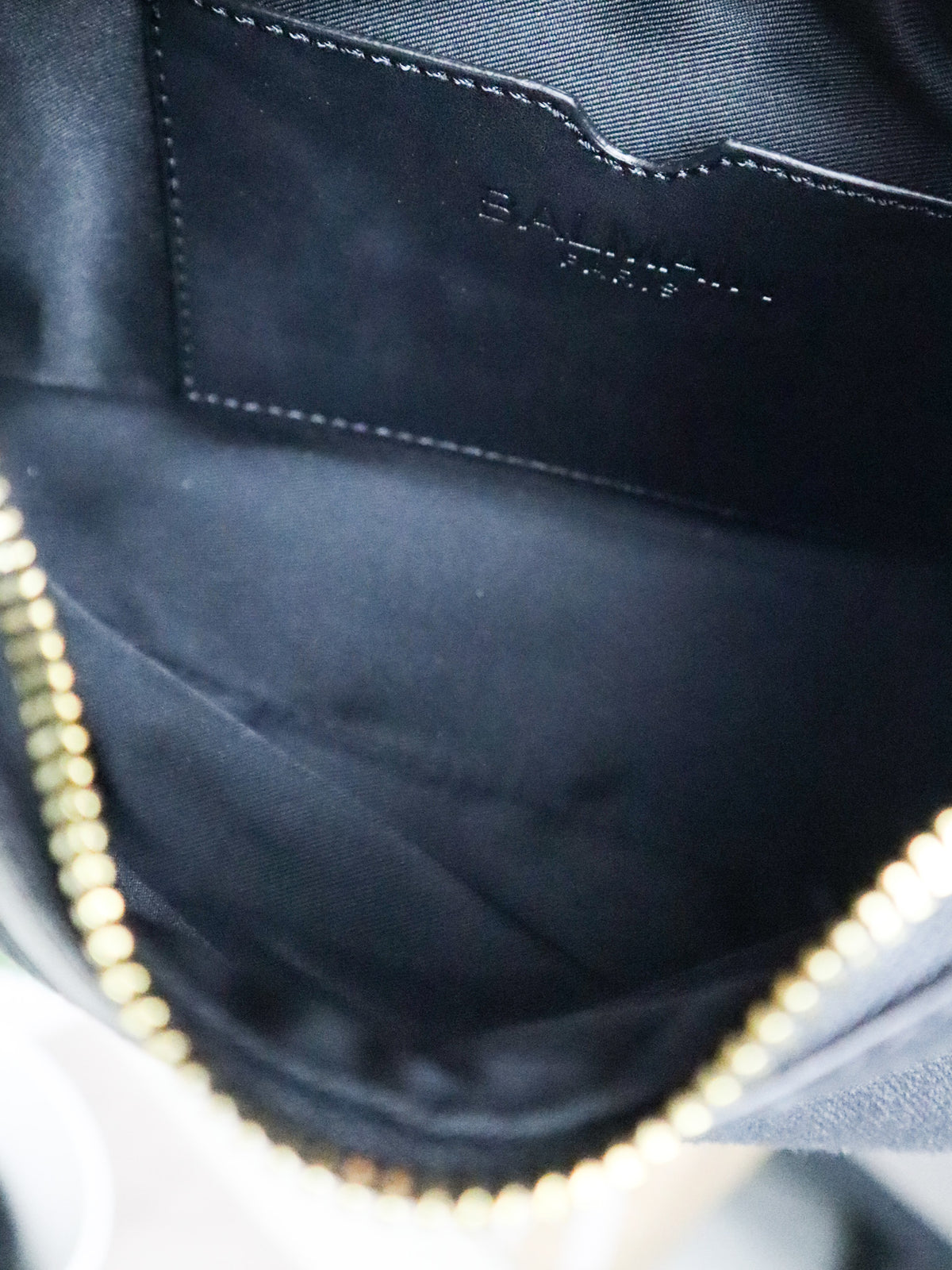 BALMAIN Borsa a spalla nera