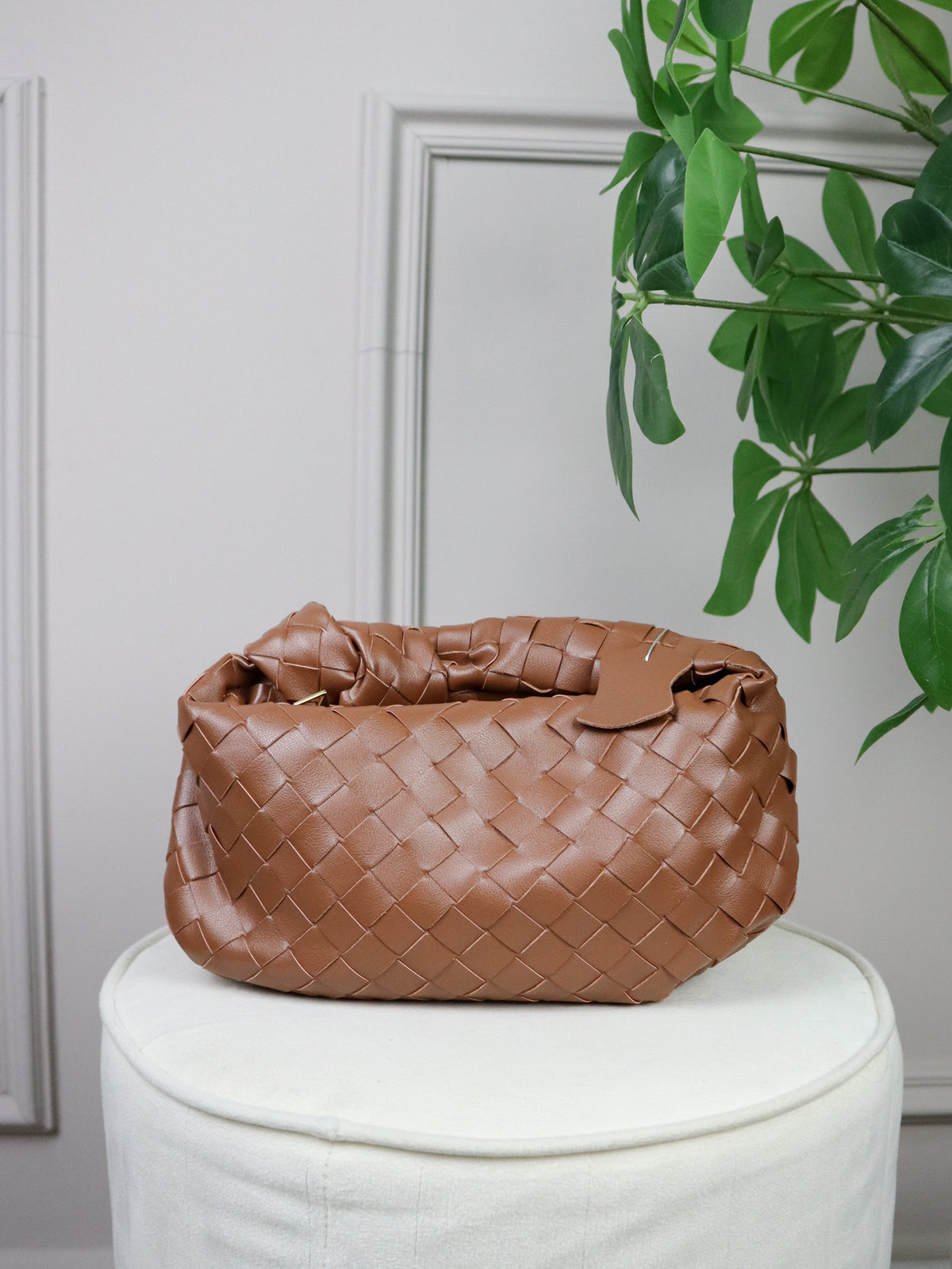 BOTTEGA VENETA Borsa Mini Jodie in pelle marrone