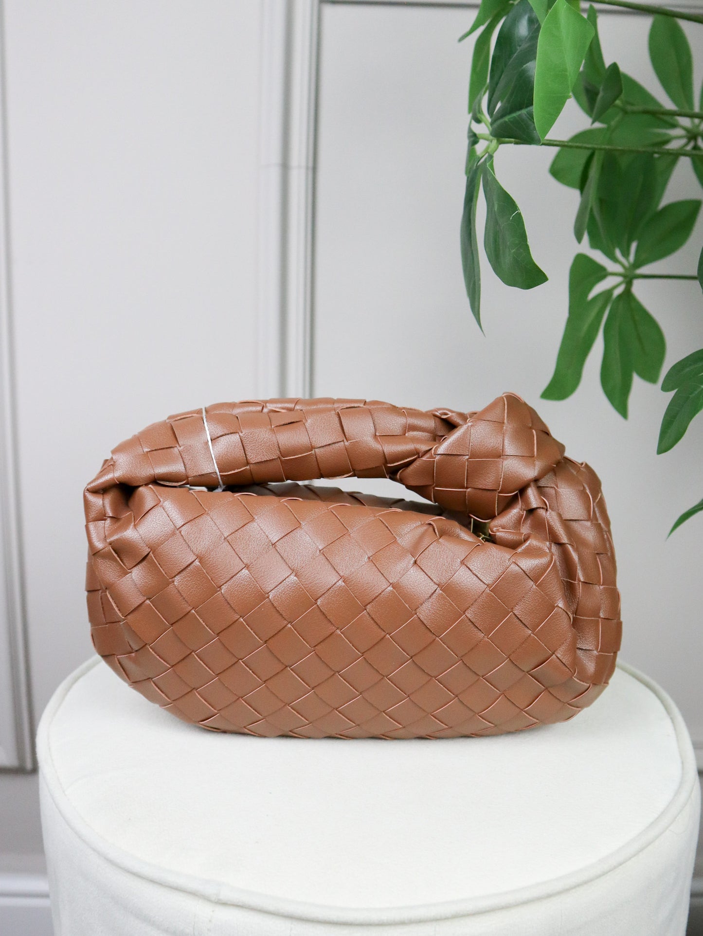 BOTTEGA VENETA Borsa Mini Jodie in pelle marrone