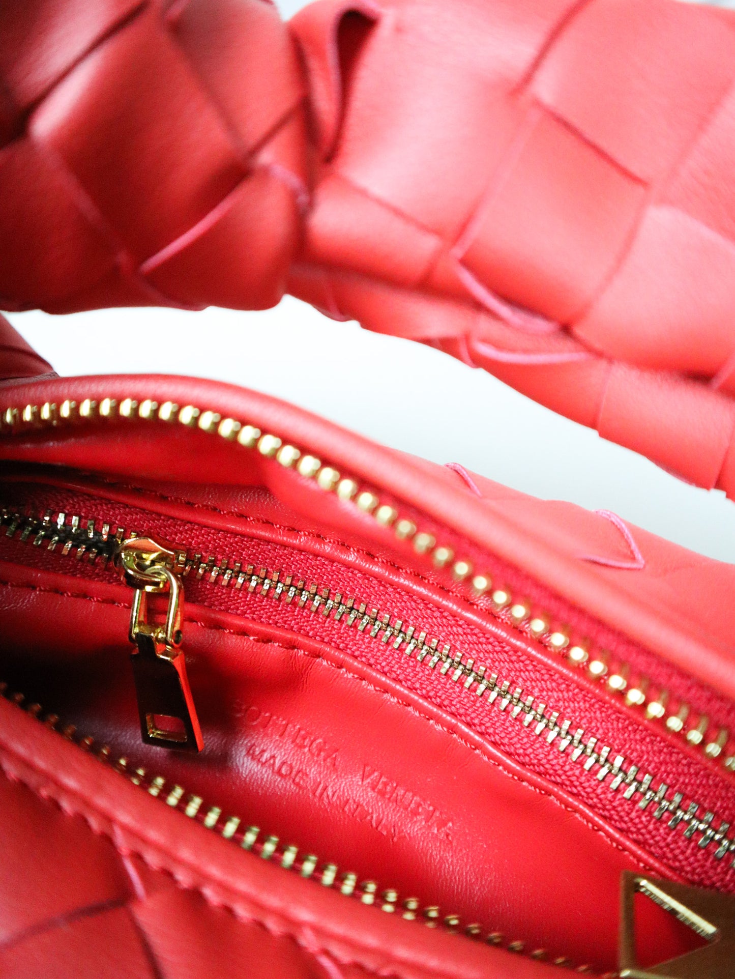 BOTTEGA VENETA Borsa Mini Jodie in pelle rossa