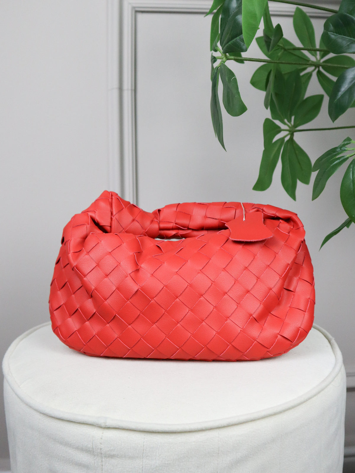BOTTEGA VENETA Borsa Mini Jodie in pelle rossa