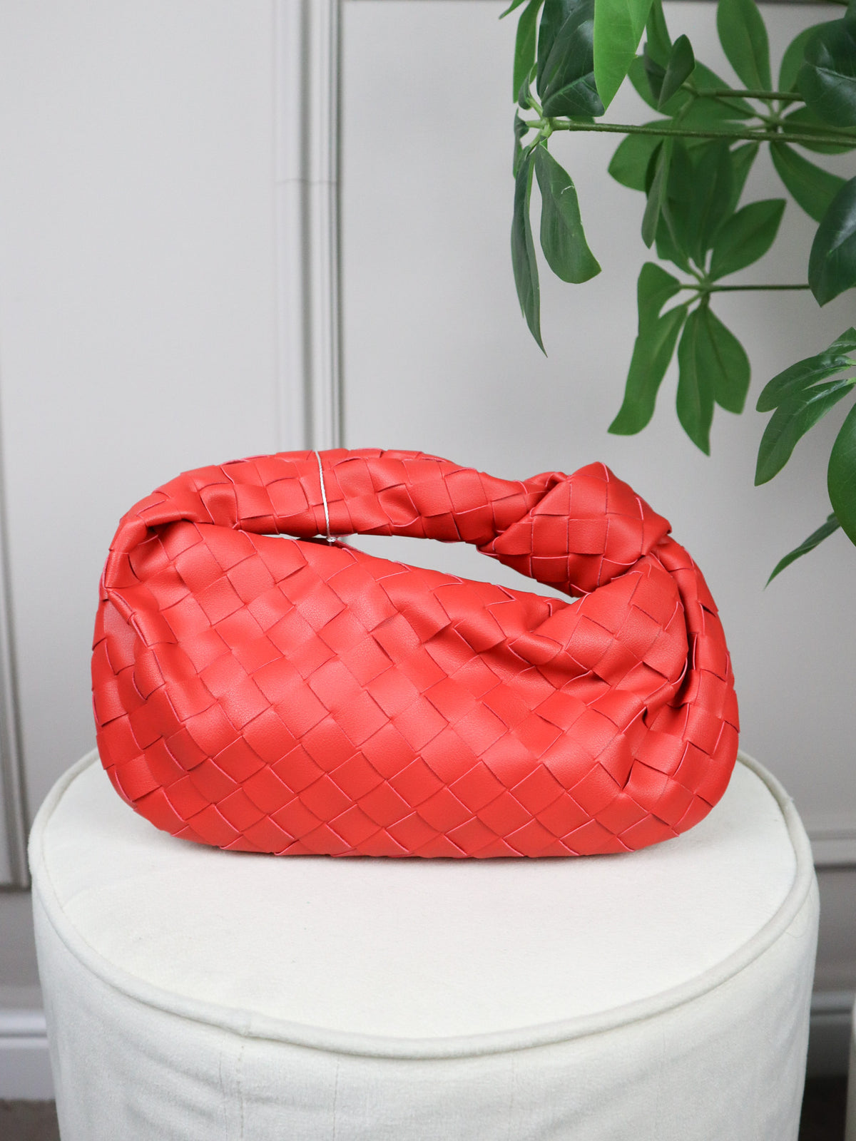 BOTTEGA VENETA Borsa Mini Jodie in pelle rossa
