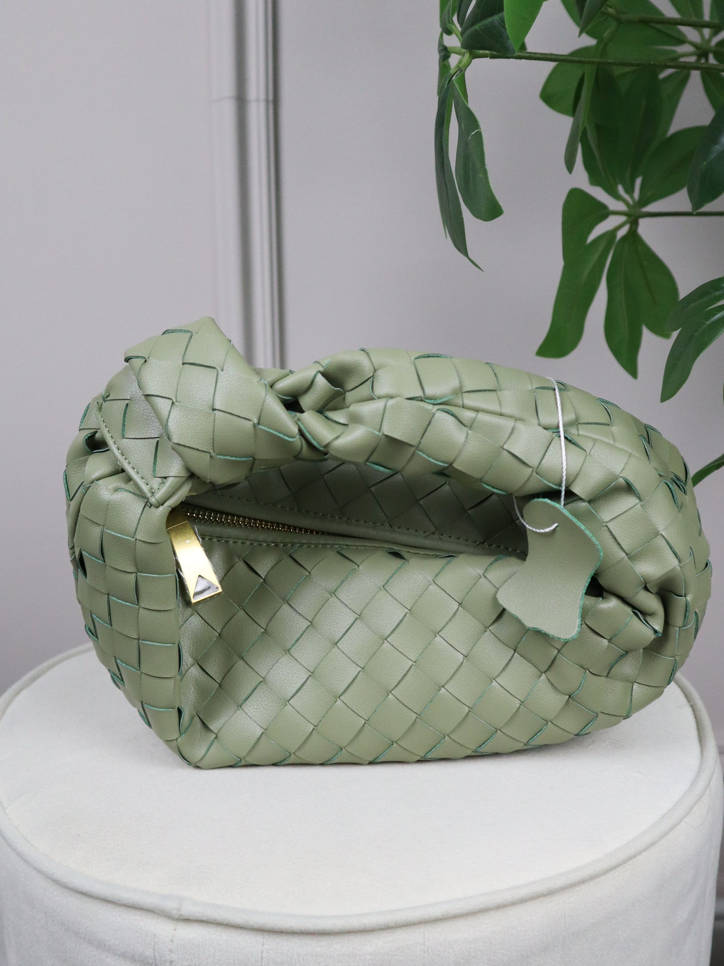 BOTTEGA VENETA Borsa Mini Jodie in pelle verde