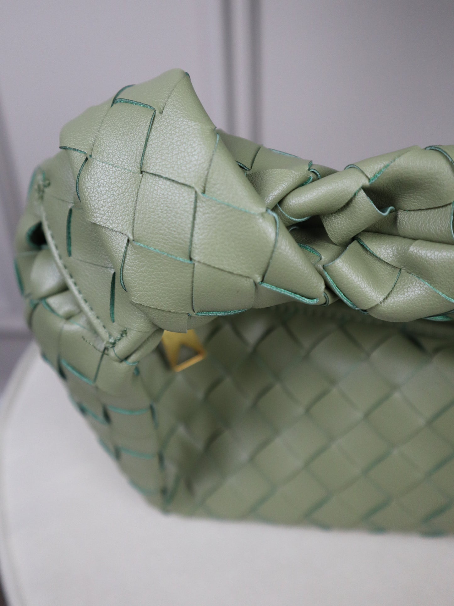 BOTTEGA VENETA Borsa Mini Jodie in pelle verde