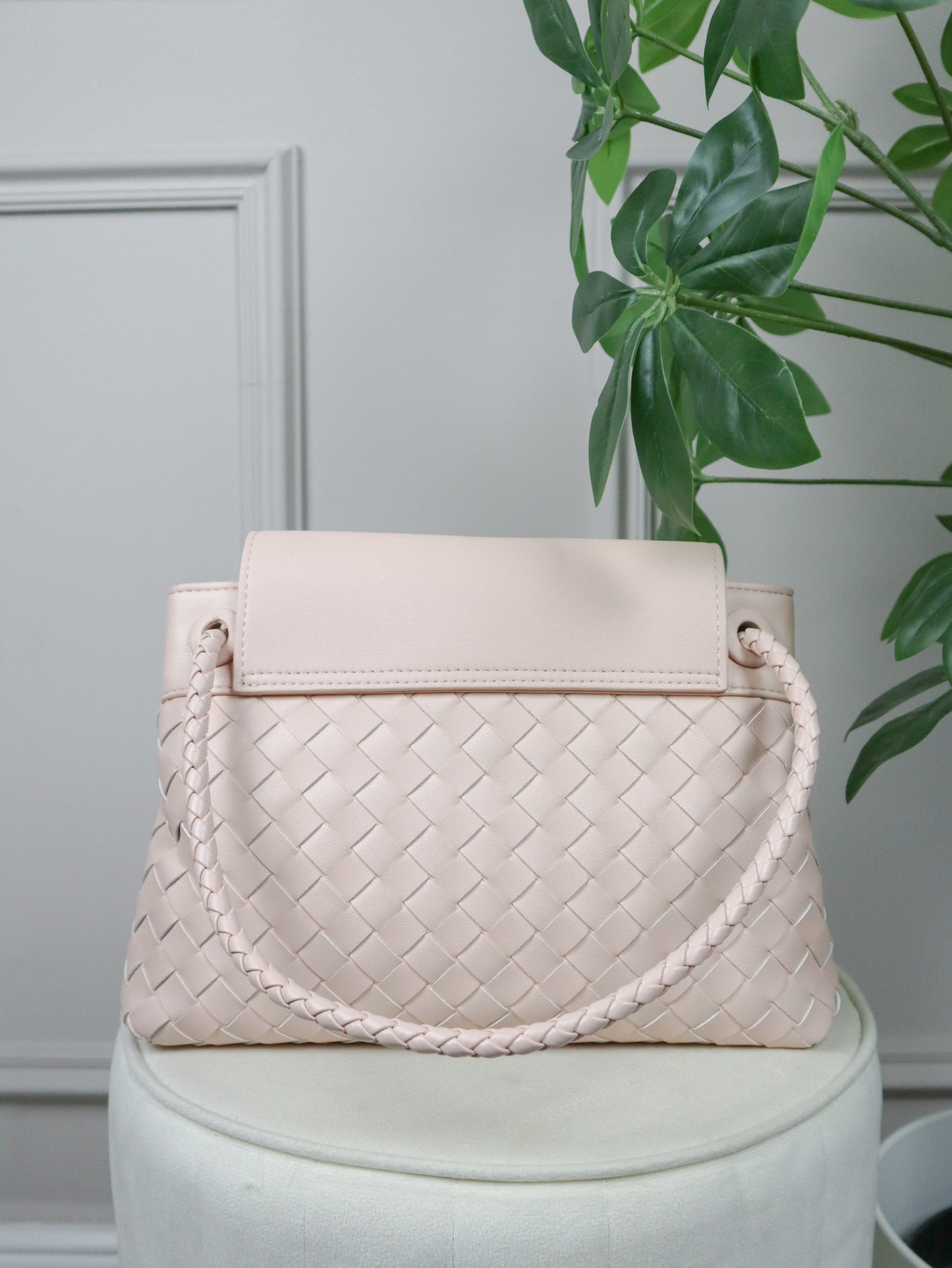 BOTTEGA VENETA Borsa messenger Andiamo rosa cipria