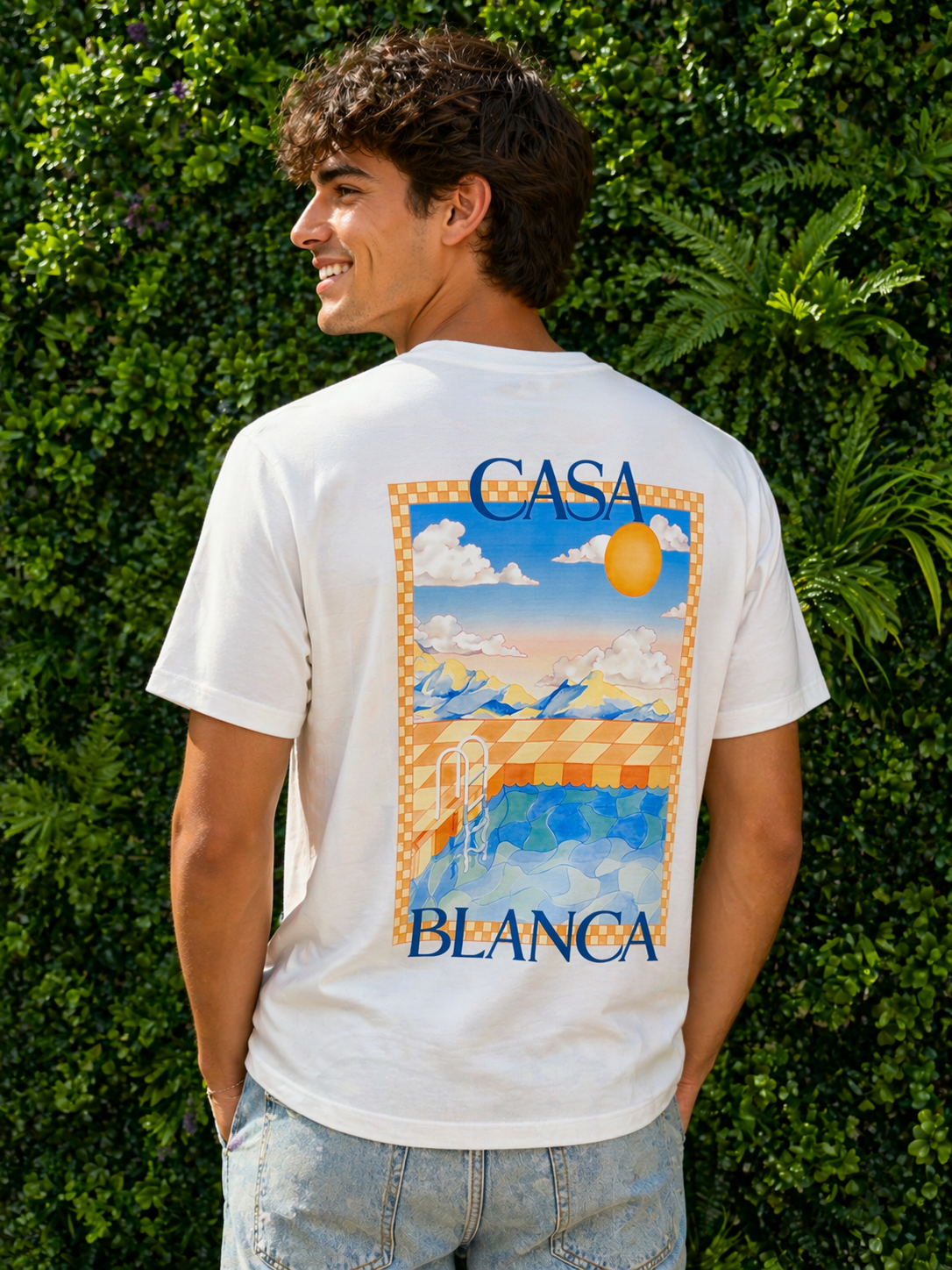CASABLANCA T-Shirt Surreal Pool