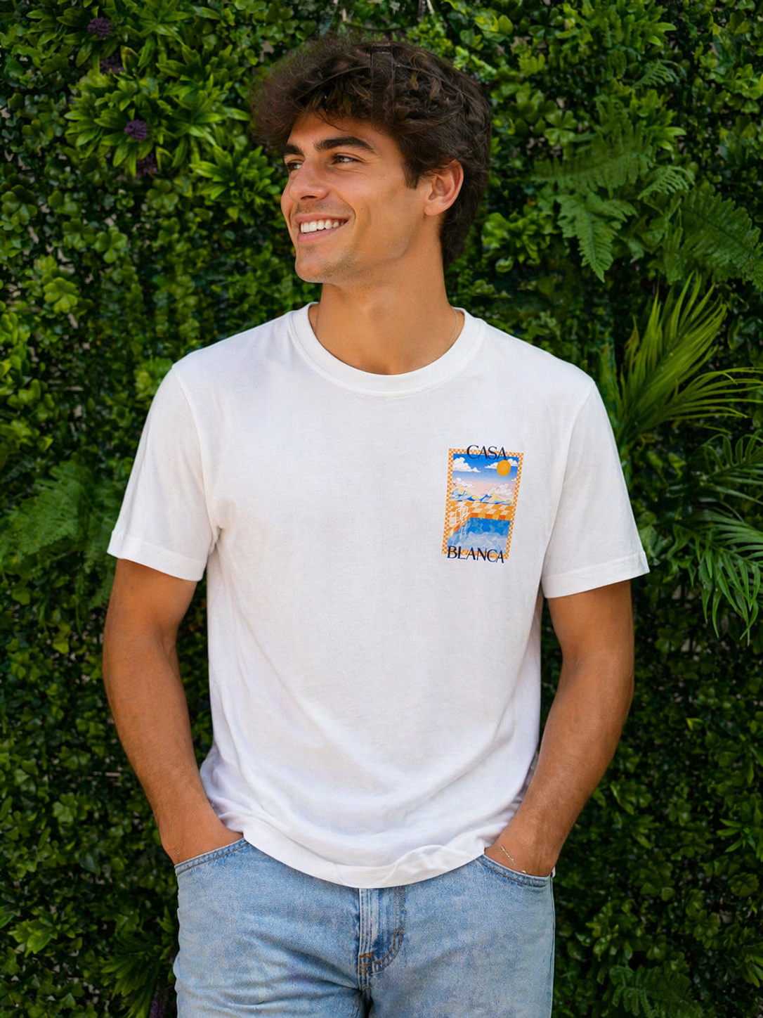 CASABLANCA T-Shirt Surreal Pool