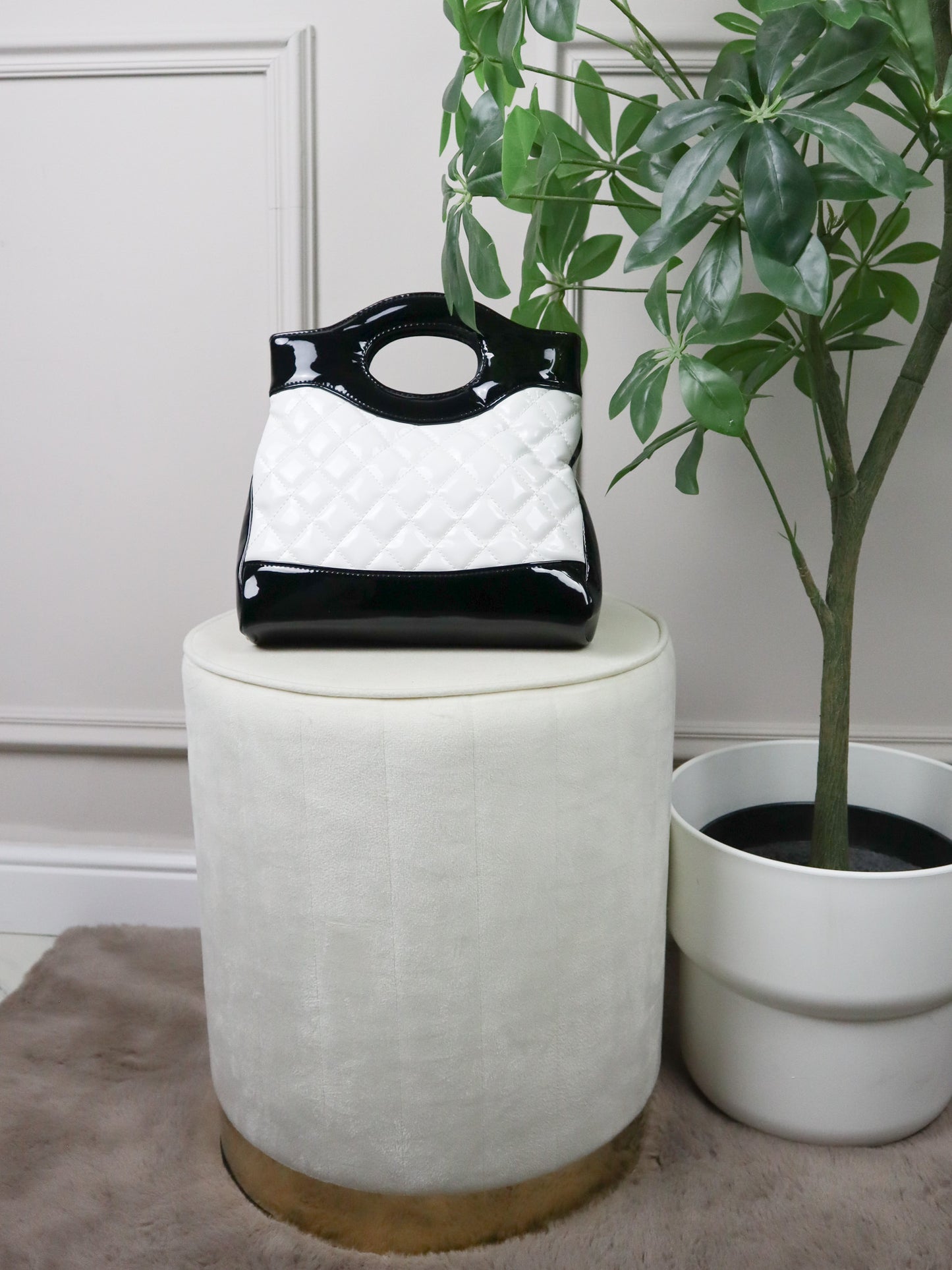 CHANEL Borsa a spalla bianca