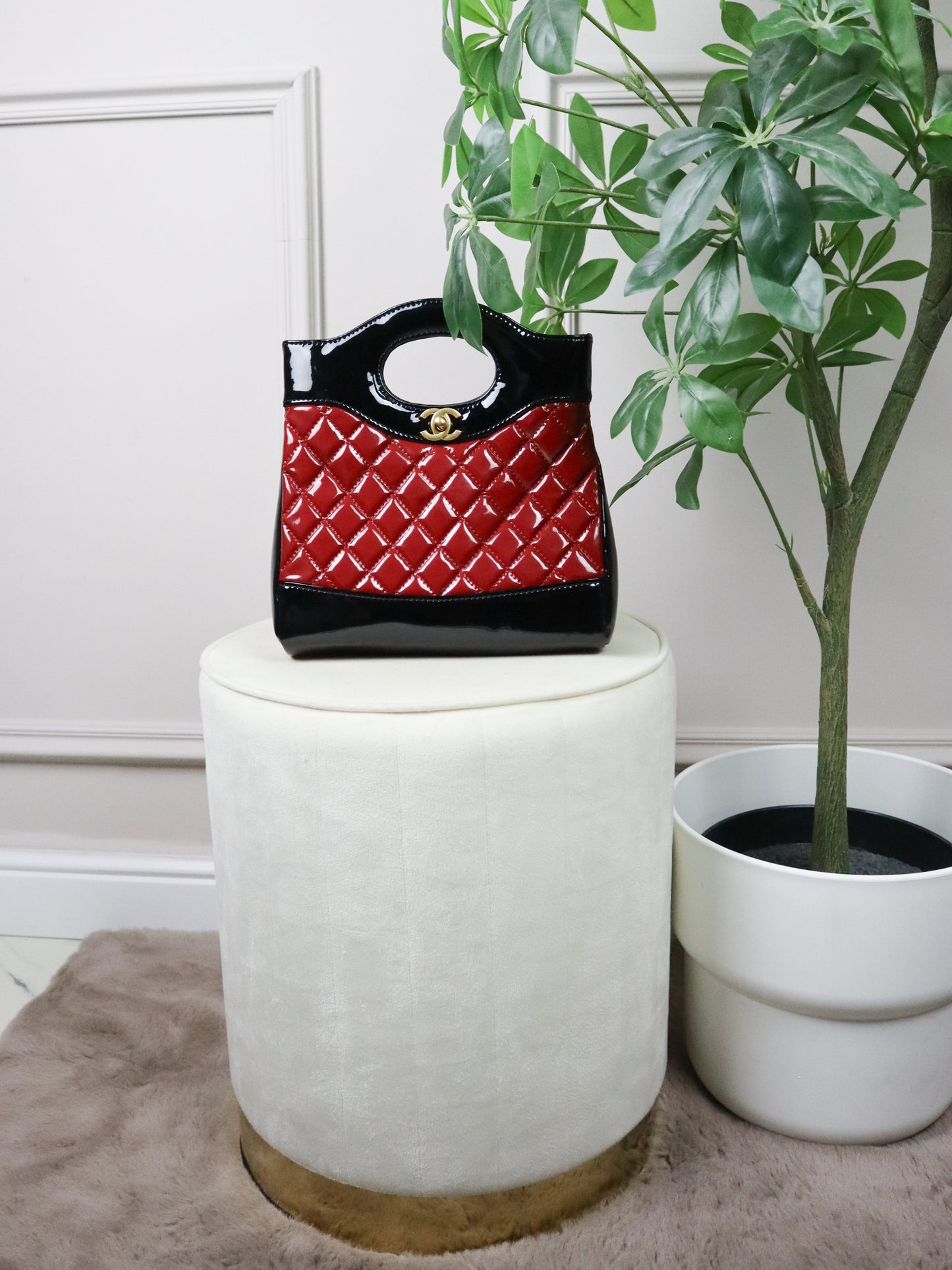 CHANEL Borsa a spalla rossa