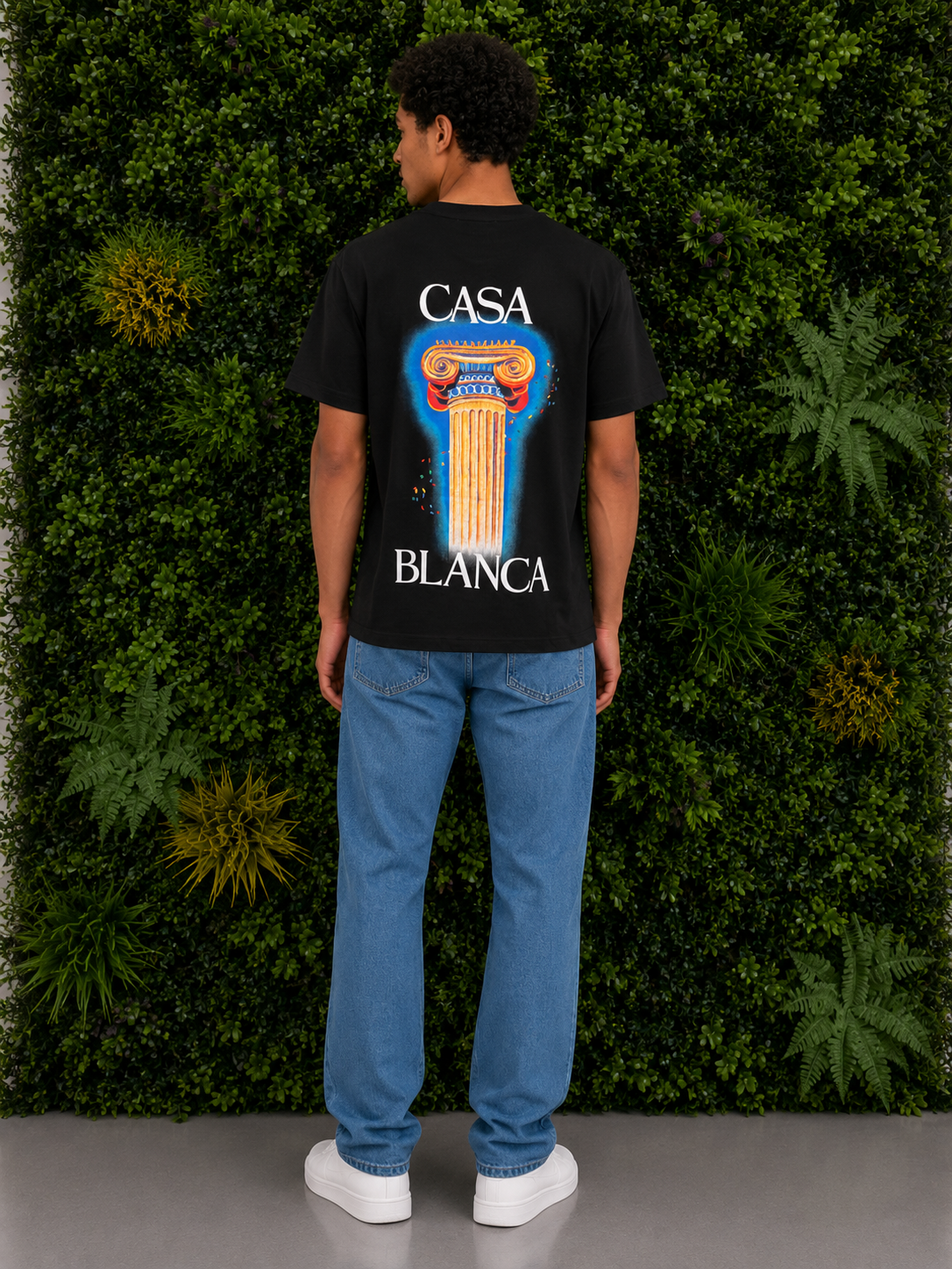 CASABLANCA T-Shirt Column Graphic