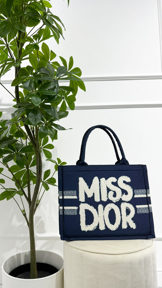 DIOR Borsa Book Tote Miss Dior blu