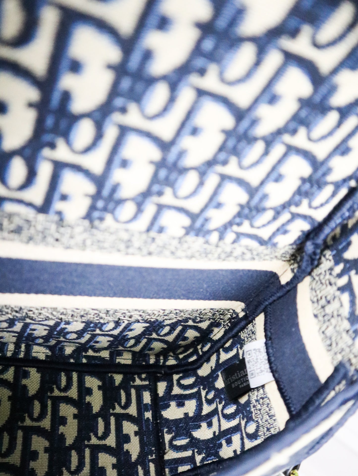 DIOR Borsa Oblique Saddle Belt blu