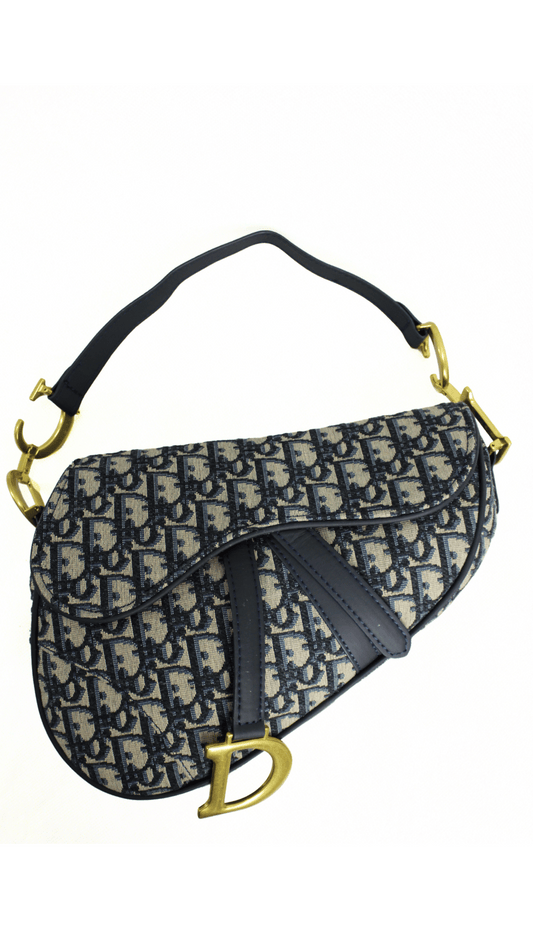 DIOR Borsa Saddle blu