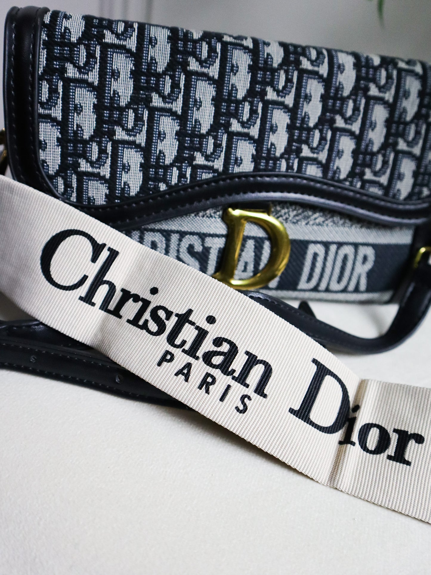 DIOR Borsa a spalla blu