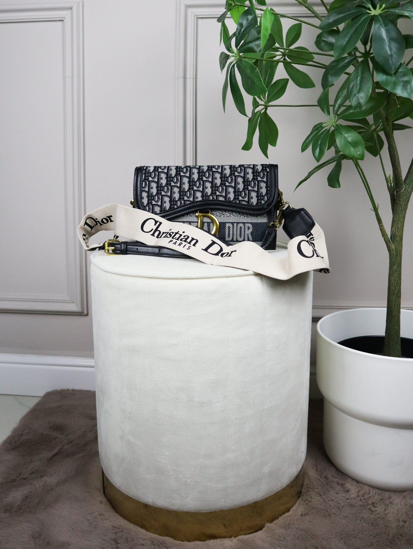 DIOR Borsa a spalla blu