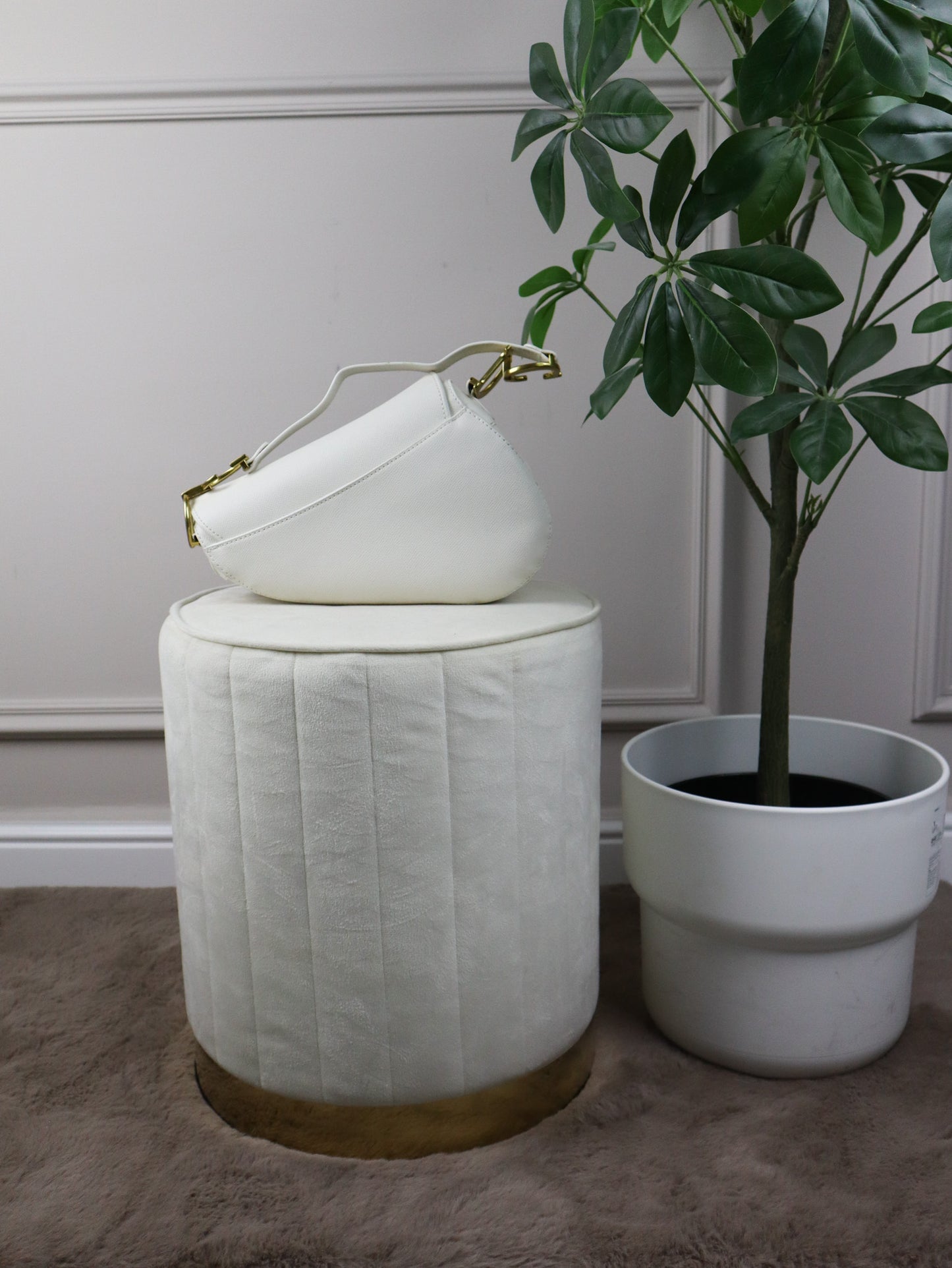 DIOR Borsa a tracolla Saddle bianca